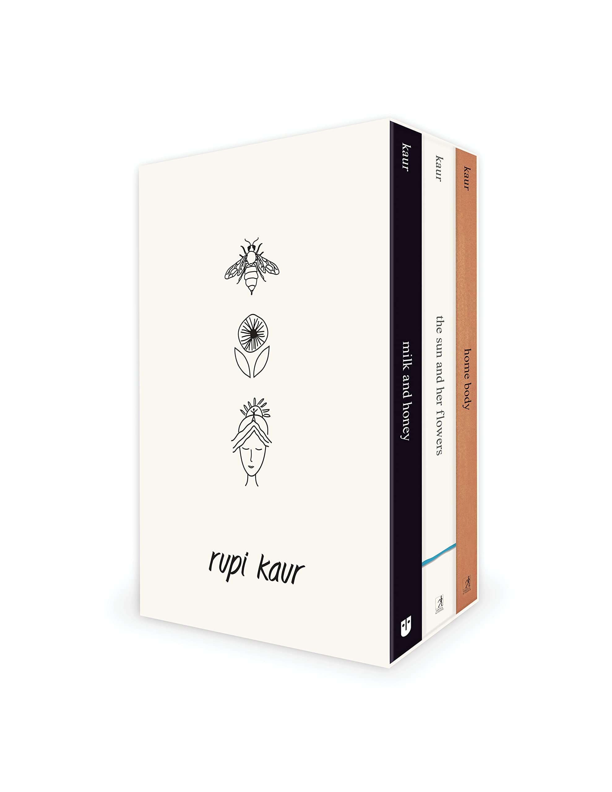 Rupi Kaur Trilogy: milk and honey, the sun and her flowers, and home body Poetry