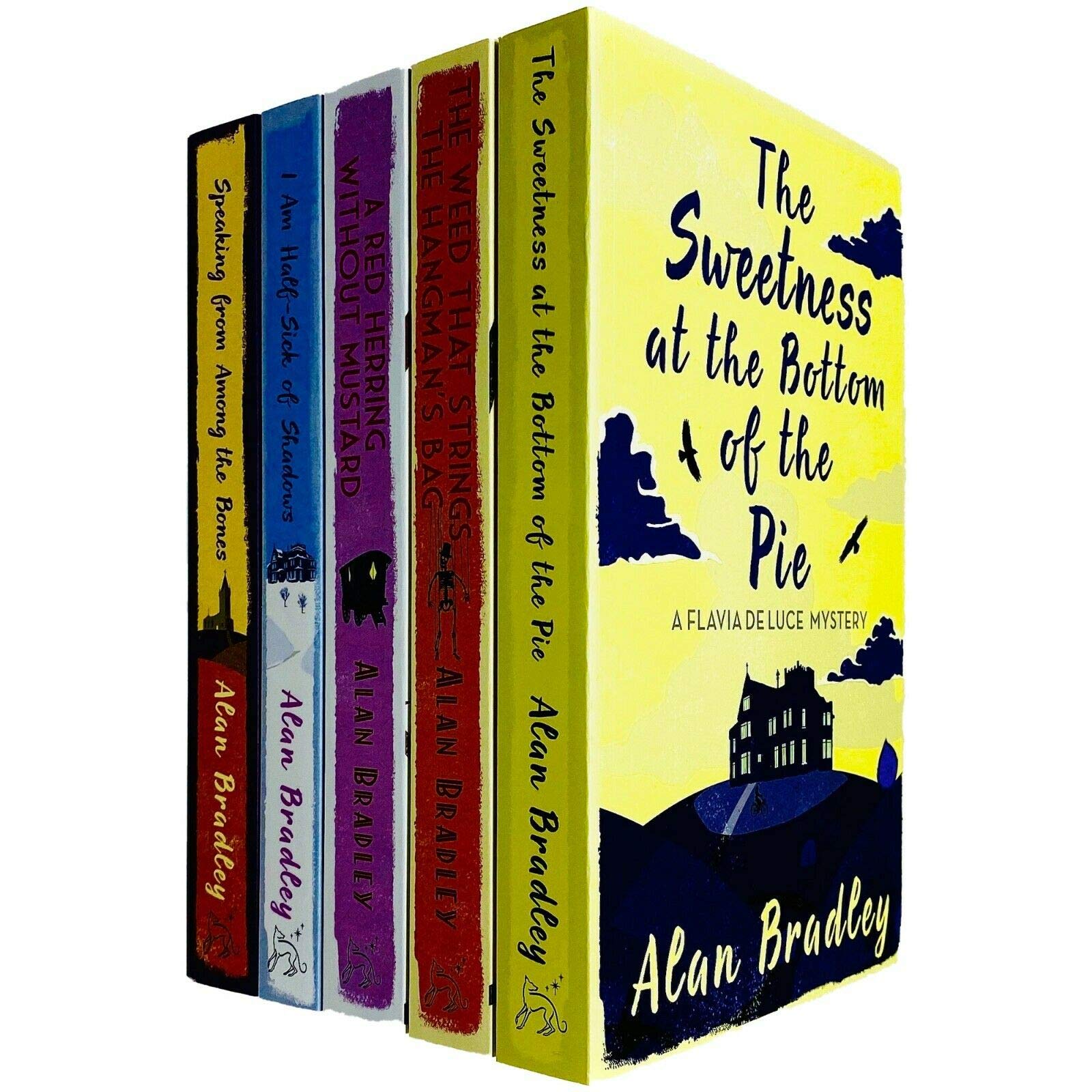 Flavia de Luce Mystery Series Bücher 1–5 Sammelset von Alan Bradley (Sweetness at the Bottom of the Pie, Weed That Strings the Hangman's Bag, A Red Herring Without Senf & MEHR!) Historical Fiction