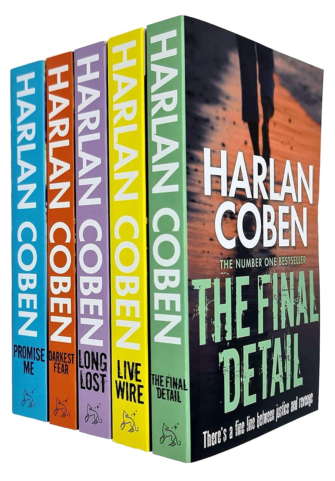 Myron Bolitar Series Books 6 - 10 Collection Set by Harlan Coben (Final Detail, Live Wire, Long Lost, Darkest Fear & Promise Me) Contemporary literature Books