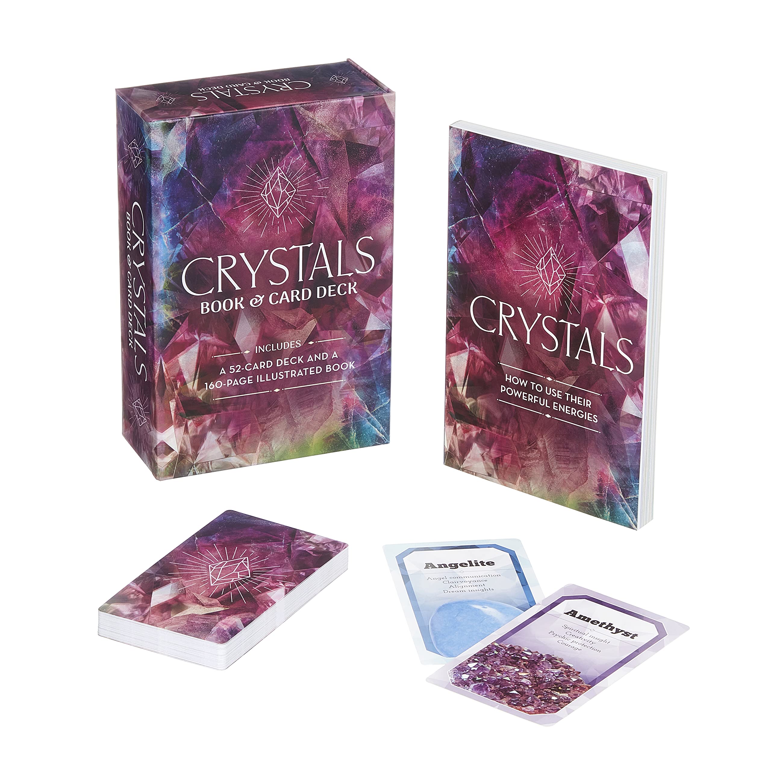 Crystals Book & Card Deck: Includes a 52-Card Deck: Includes a 52-Card Deck and a 160-Page Illustrated Book Religion & Esotericism