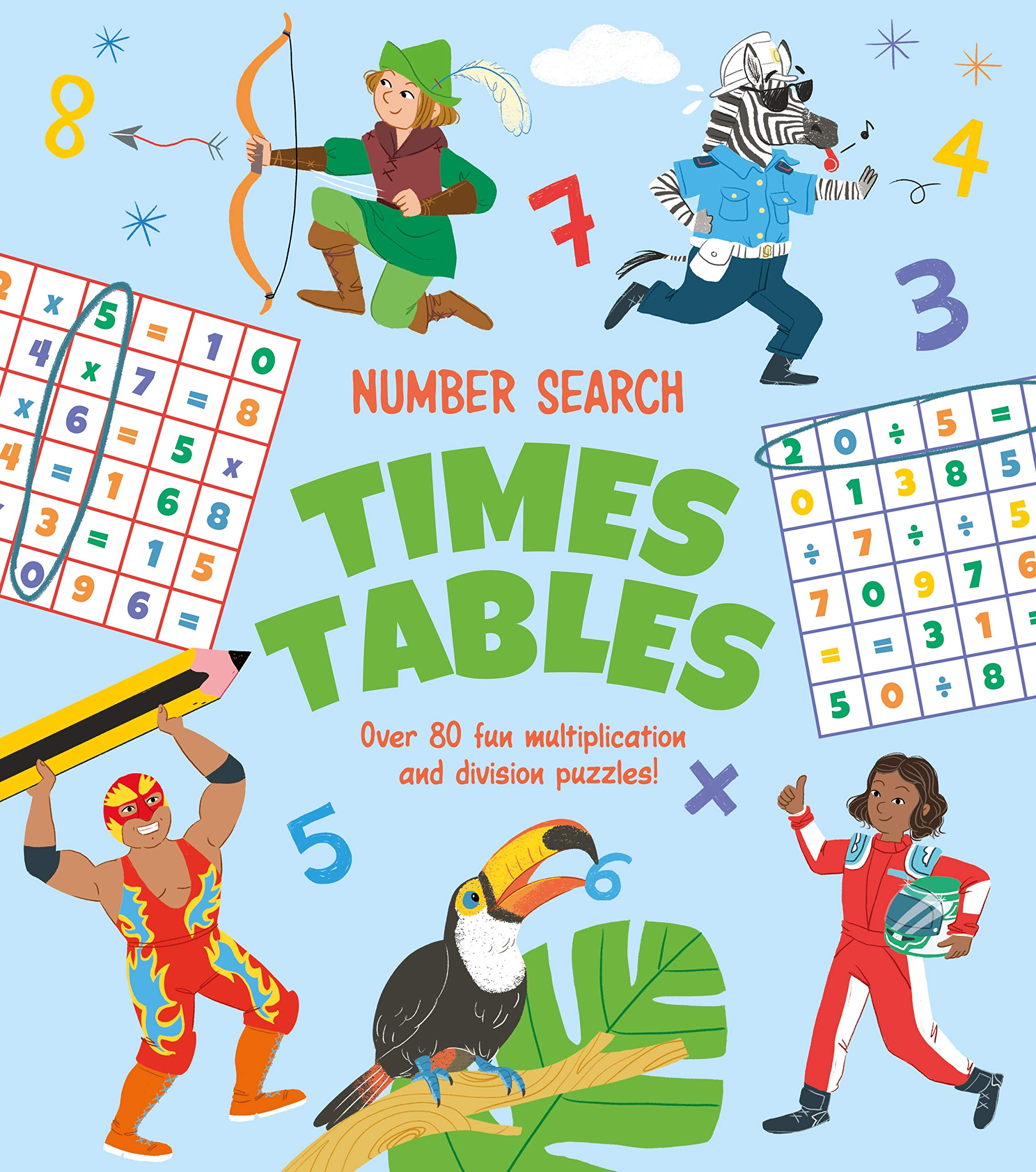 Number Search: Times Tables: Over 80 Fun Multiplication and Division Puzzles! Tiptoi & Games