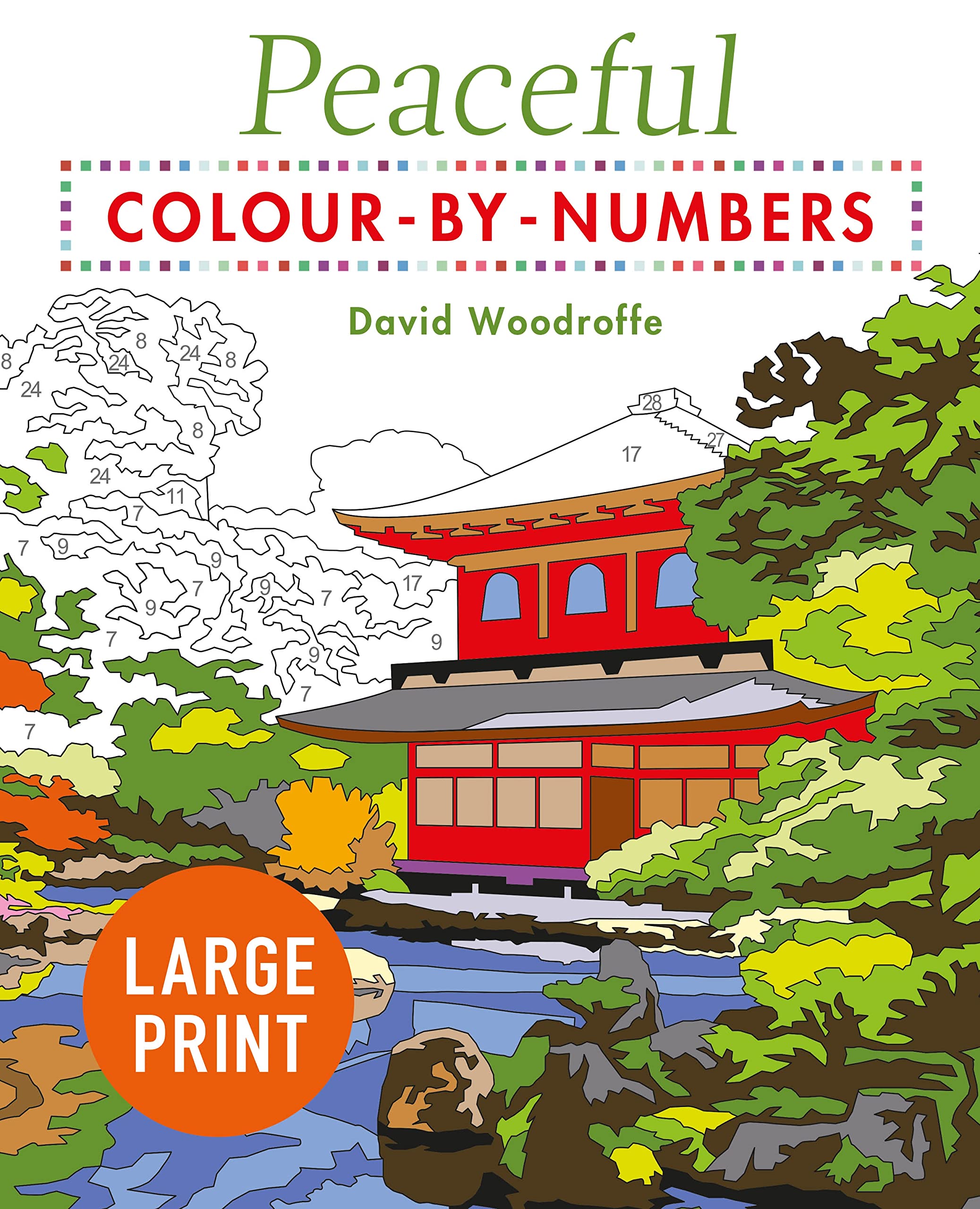 Large Print Peaceful Colour-by-Numbers (Arcturus Large Print Colour by Numbers Collection) Hobbies & Crafts