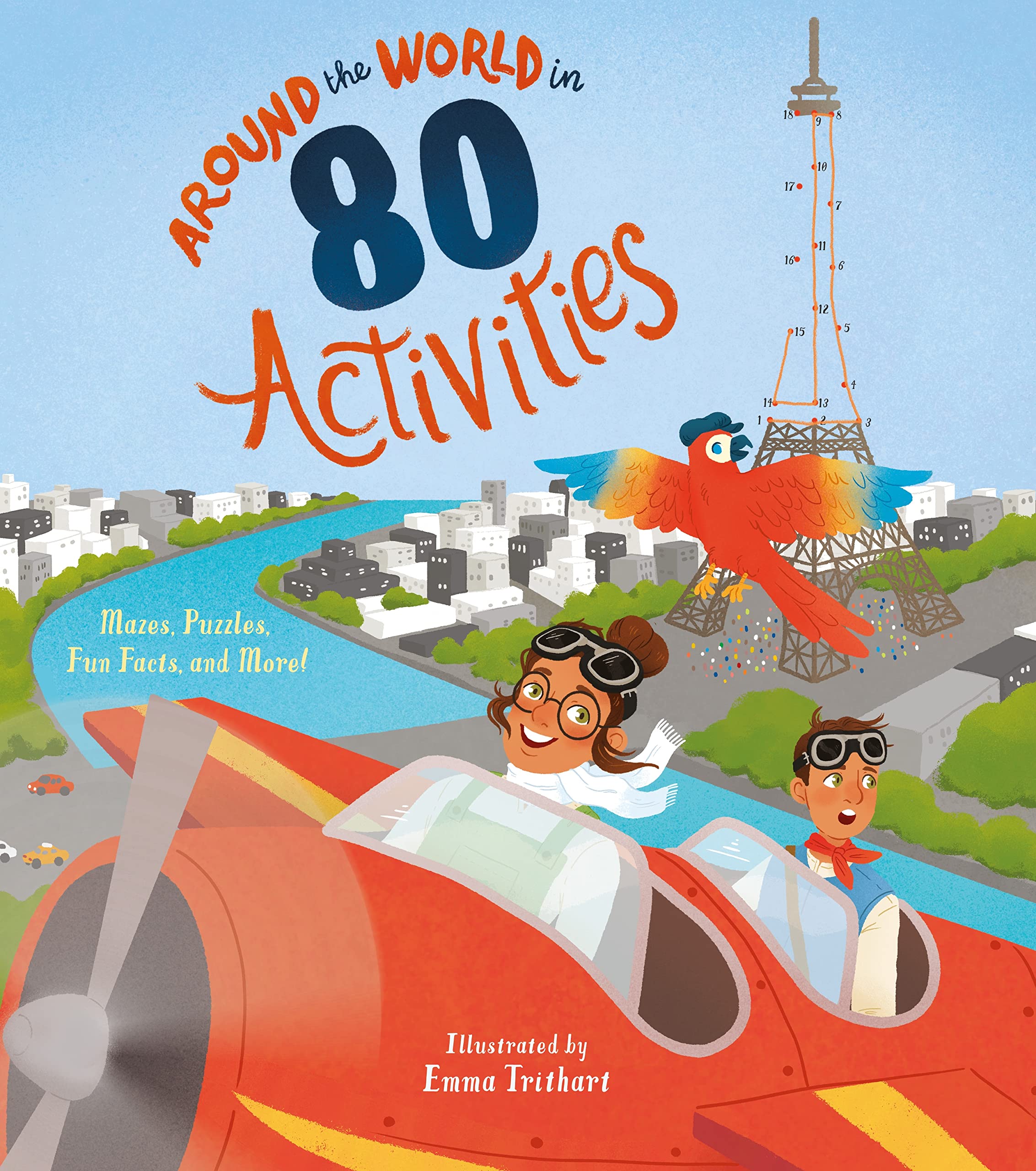 Around the World in 80 Activities: Mazes, Puzzles, Fun Facts, and More! Tiptoi & Games
