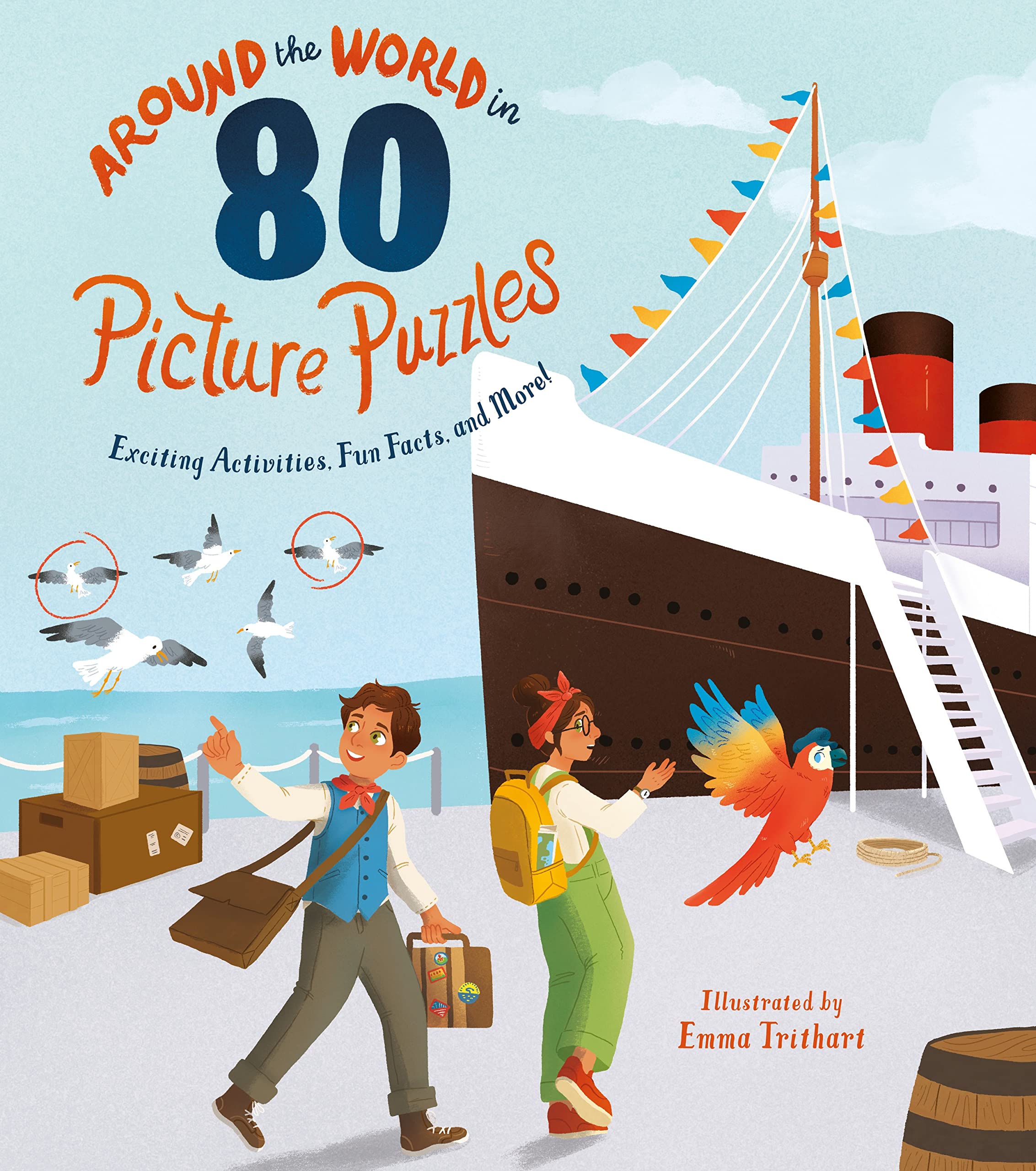 Around the World in 80 Picture Puzzles: Exciting Activities, Fun Facts, and More! Tiptoi & Games