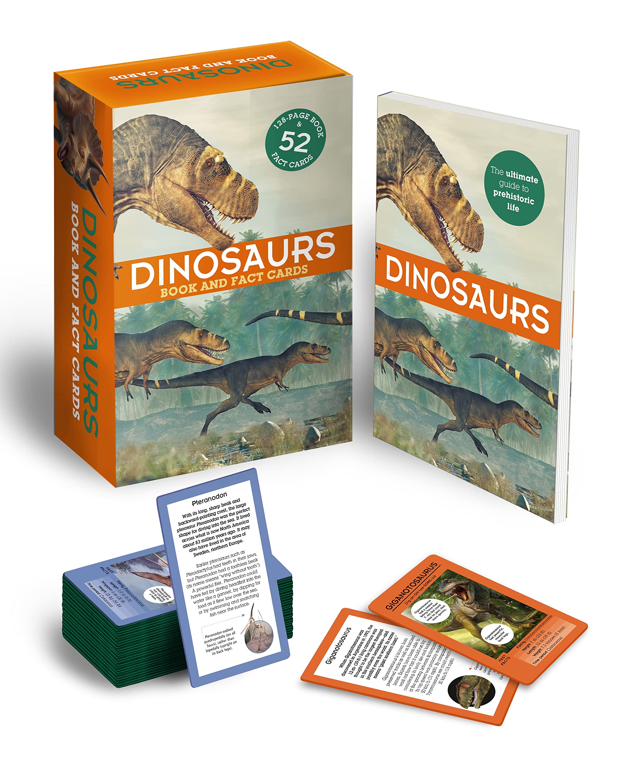 Dinosaurs: Book and Fact Cards: 128-Page Book & 52 Fact Cards Tiptoi & Games