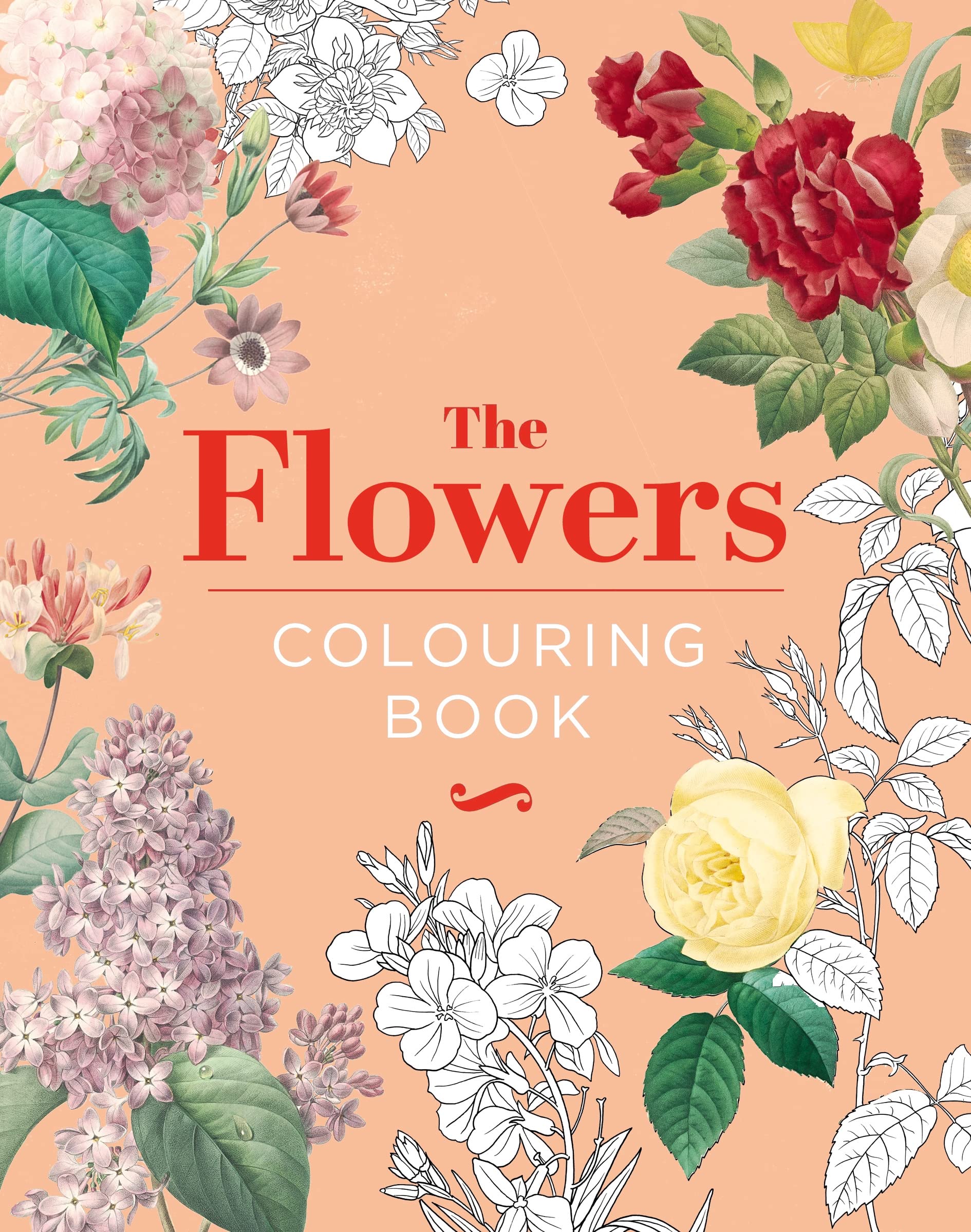 The Flowers Colouring Book: Hardback Gift Edition (Hardback Vintage Colouring) Film, Art & Culture