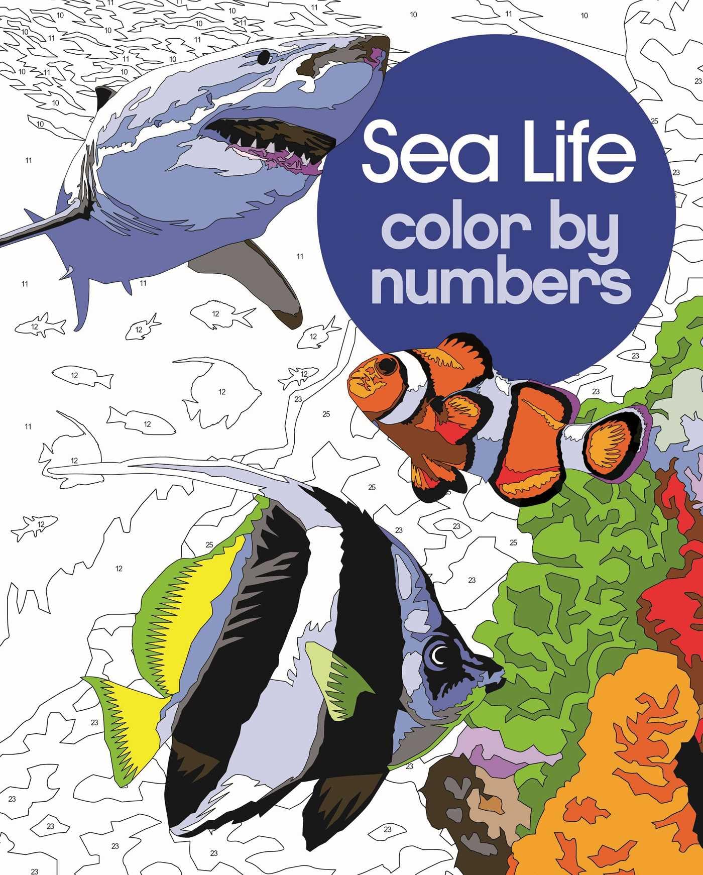 Sea Life Color by Numbers Hobbies & Crafts