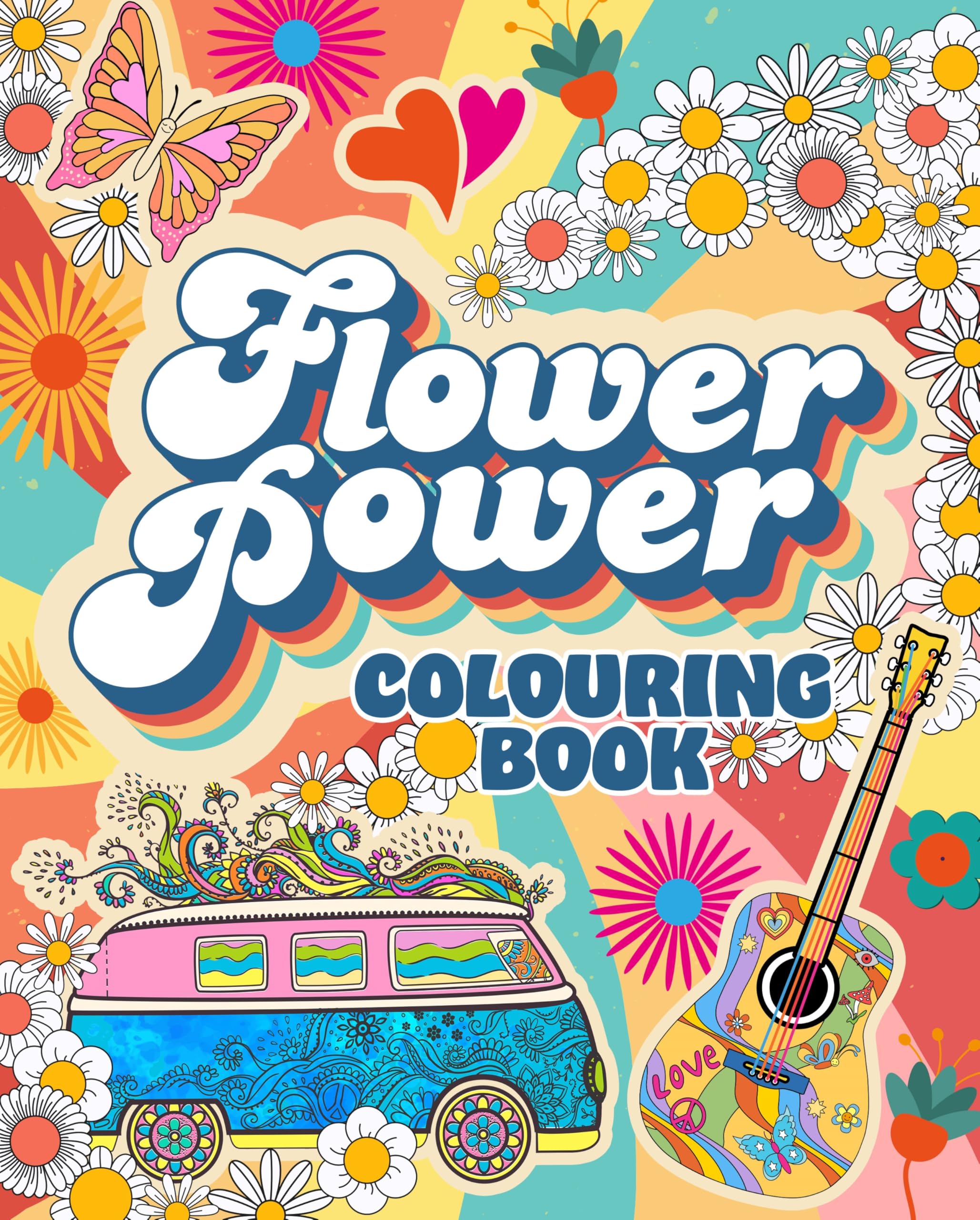 Flower Power Colouring Book: Over 45 Images (Arcturus Creative Colouring) Hobbies & Crafts