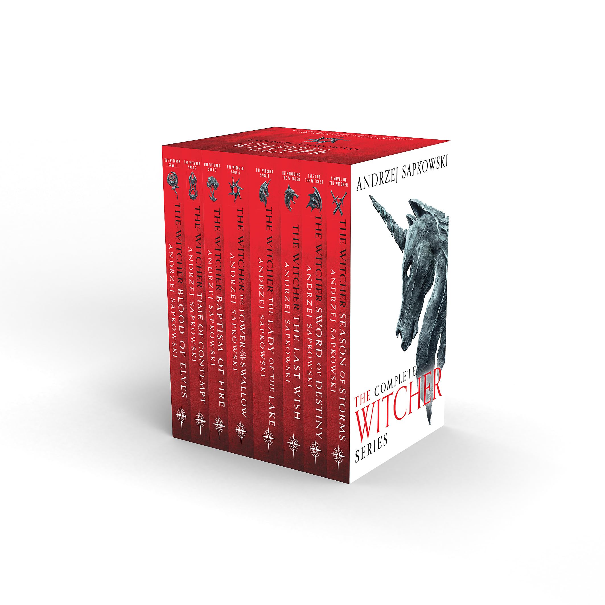 The Witcher Boxed Set 2024: The Last Wish, Sword of Destiny, Blood of Elves, Time of Contempt, Baptism of Fire, The Tower of The Swallow, The Lady of the Lake, Season of Storms Fantasy & Sci-Fi