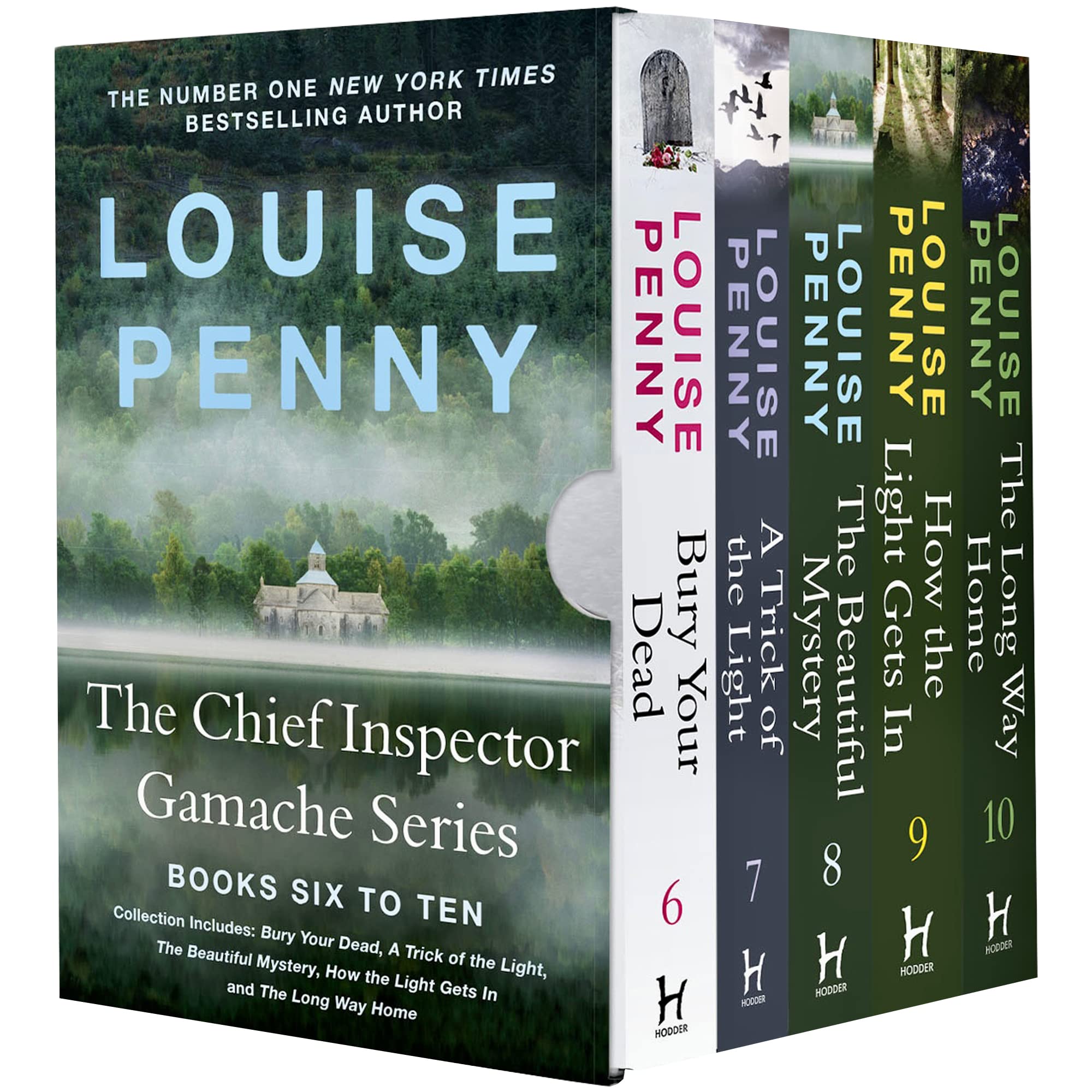 The Chief Inspector Gamache Series Books 6–10 Collection Box Set von Louise Penny (Bury Your Dead, A Trick Of The Light, Beautiful Mystery, How The Light Gets In & Long Way Home) Contemporary literature Books