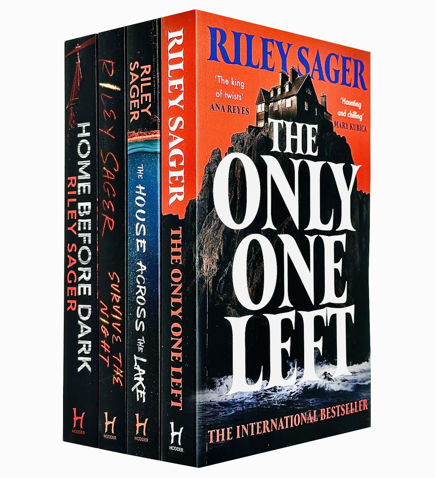 Home Before Dark, Survive the Night, The House Across the Lake, The Only One Left By Riley Sager 4 Books Collection Set Suspense & Thrillers