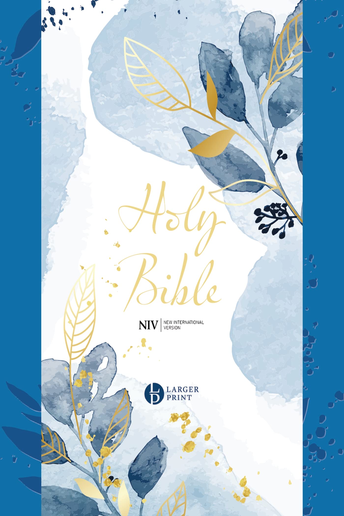 NIV Larger Print Blue Soft-tone Bible with Zip Lifestyle