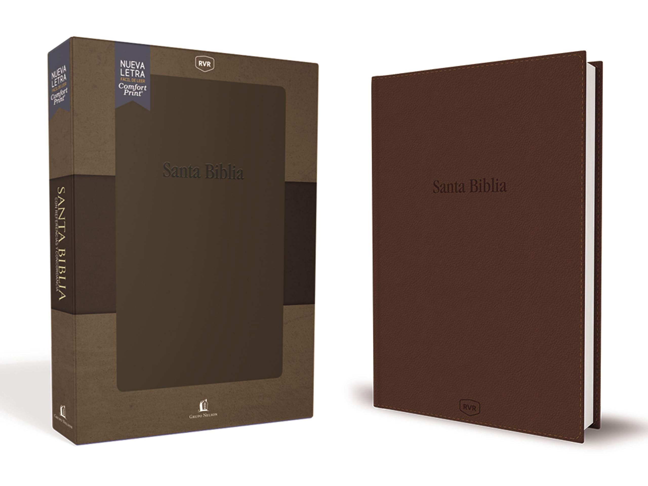 Santa Biblia Reina Valera Revisada Rvr, Con Referencias y Concordancia, Leathersoft, Elegante Religion & Esotericism