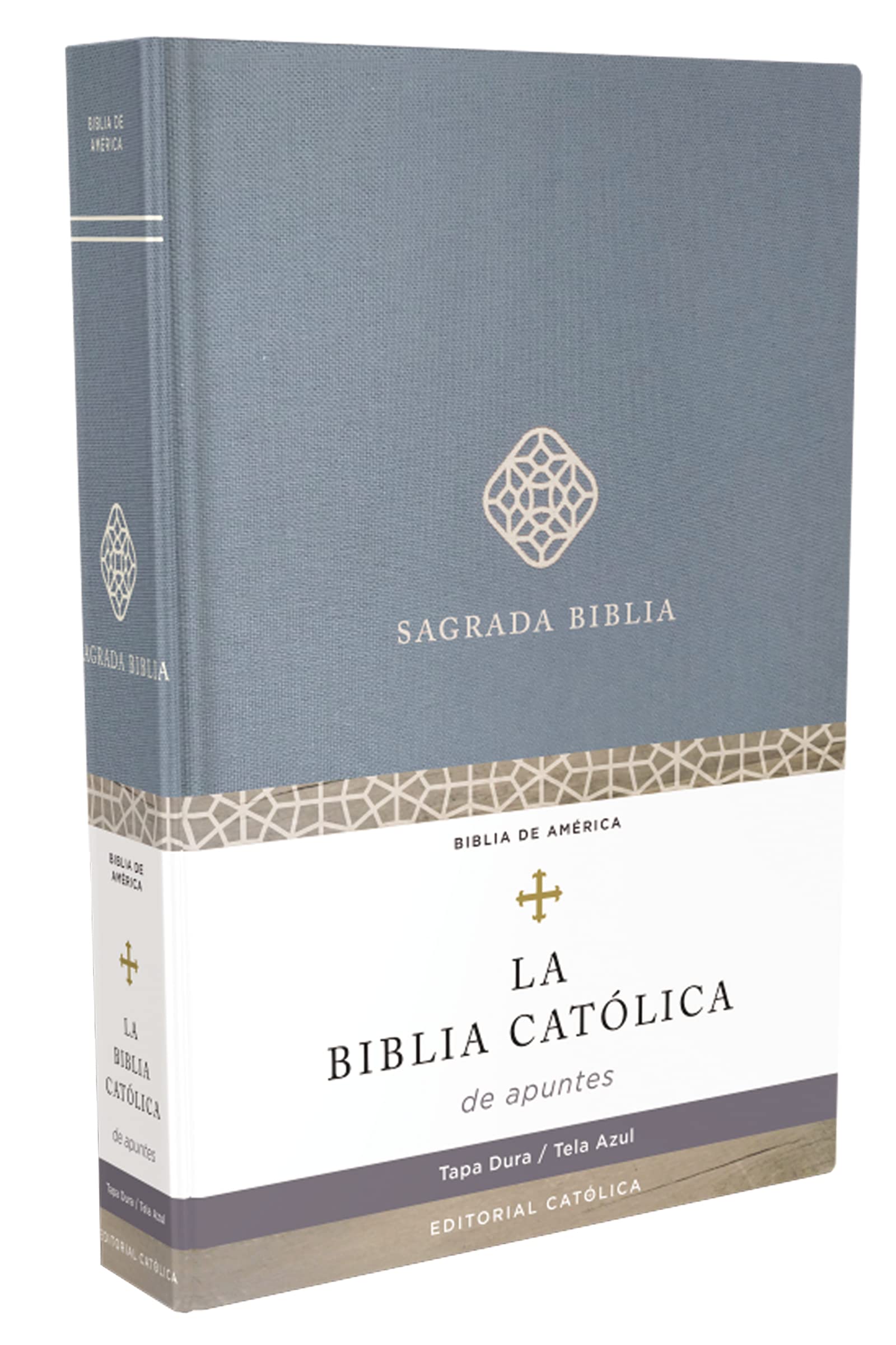 Biblia Católica de apuntes, Tapa dura/tela, Azul, Comfort Print: Biblia de America, tela azul, tapa dura: edicion de apuntes Essays & Short Stories