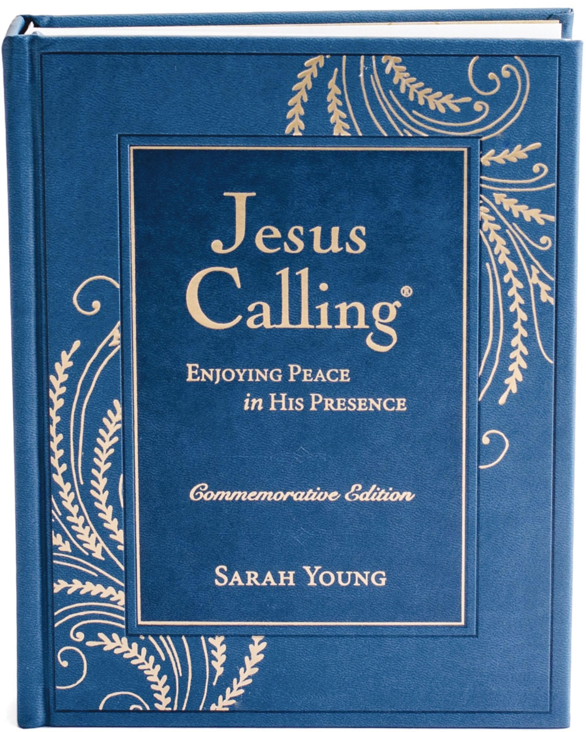 Jesus Calling, Commemorative Edition: Enjoying Peace in His Presence (A 365-Day Devotional, Includes 12 Bonus Devotions and 12 Letters from the Author) – Perfect Christian New Year's Resolution Gift Lifestyle