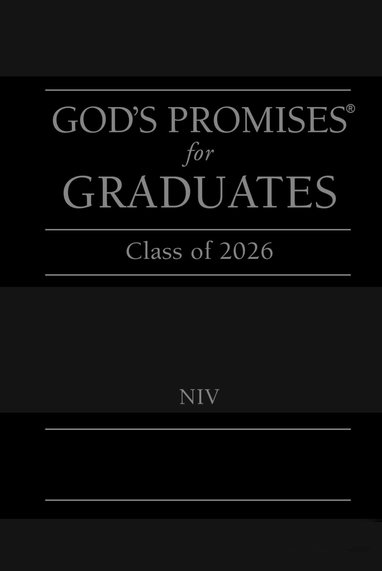 God's Promises for Graduates: Class of 2026 - Black NIV: New International Version Business, Finance & Career