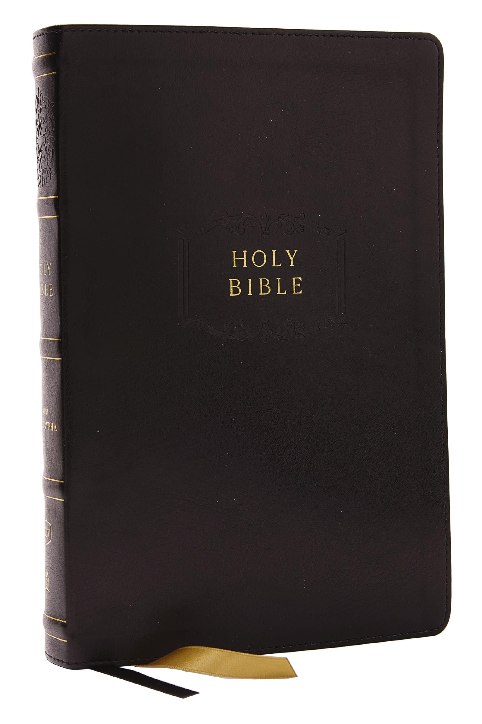 KJV Holy Bible with Apocrypha and 73,000 Center-Column Cross References, Black Leathersoft, Red Letter, Comfort Print: King James Version Social Sciences