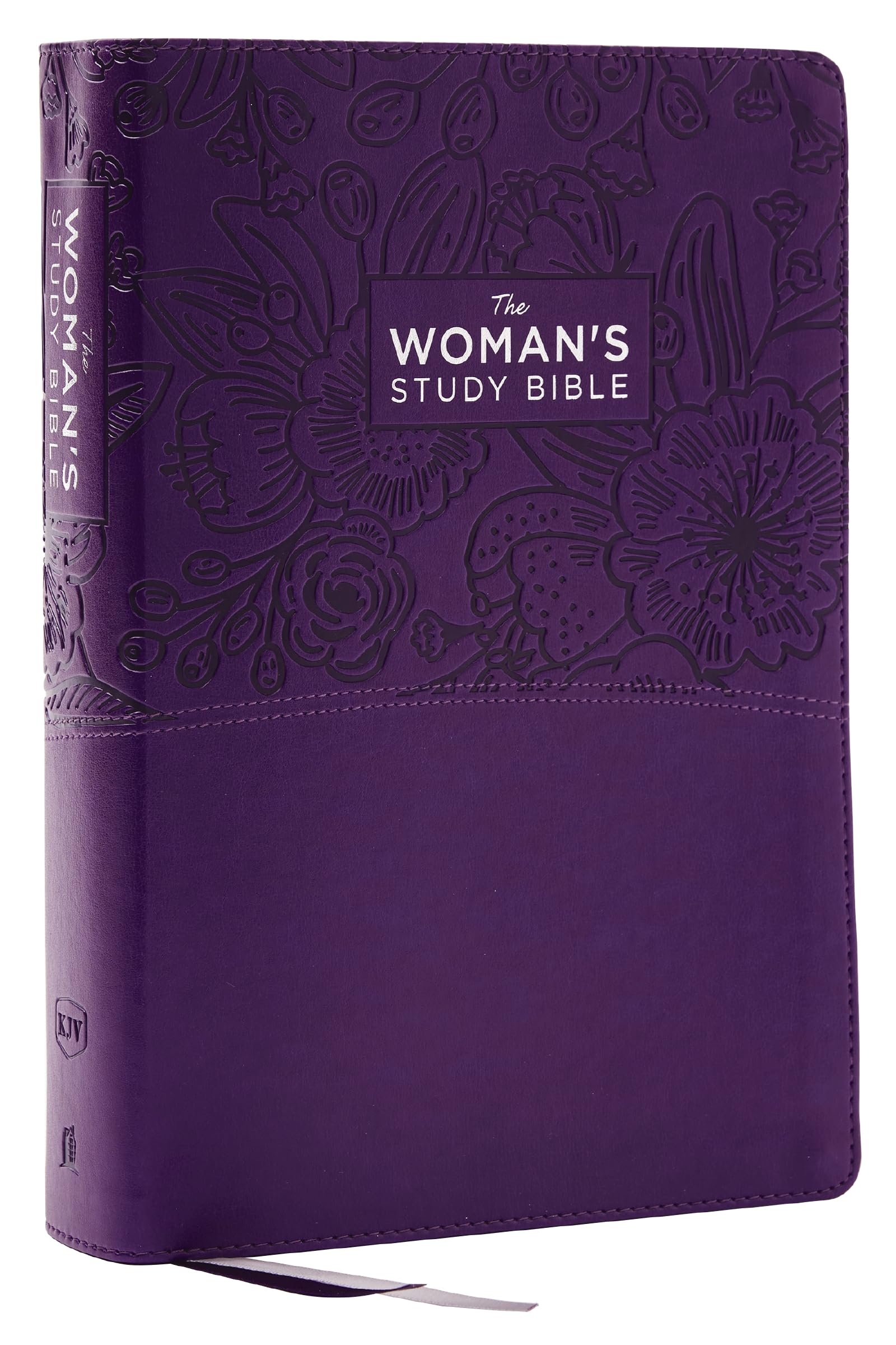 KJV, The Woman's Study Bible, Purple Leathersoft, Red Letter, Full-Color Edition, Comfort Print (Thumb Indexed): Receiving God's Truth for Balance, Hope, and Transformation Books