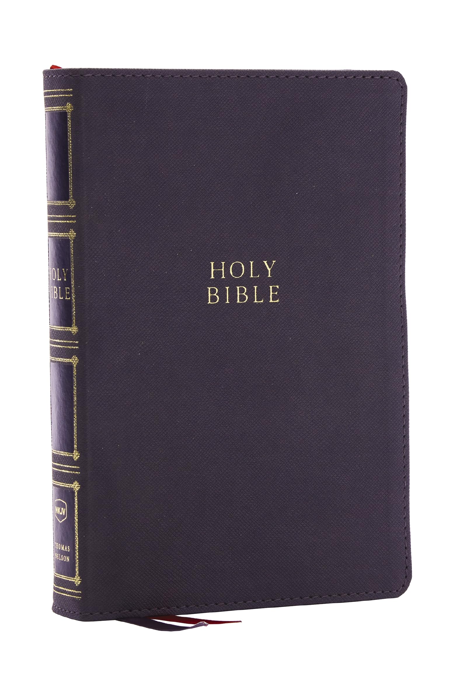 NKJV, Compact Center-Column Reference Bible, Gray Leathersoft, Red Letter, Comfort Print (Thumb Indexed): Nkjv, Compact Center-column Reference Bible, ... Red Letter, Thumb Indexed, Comfort Print Religion & Esotericism