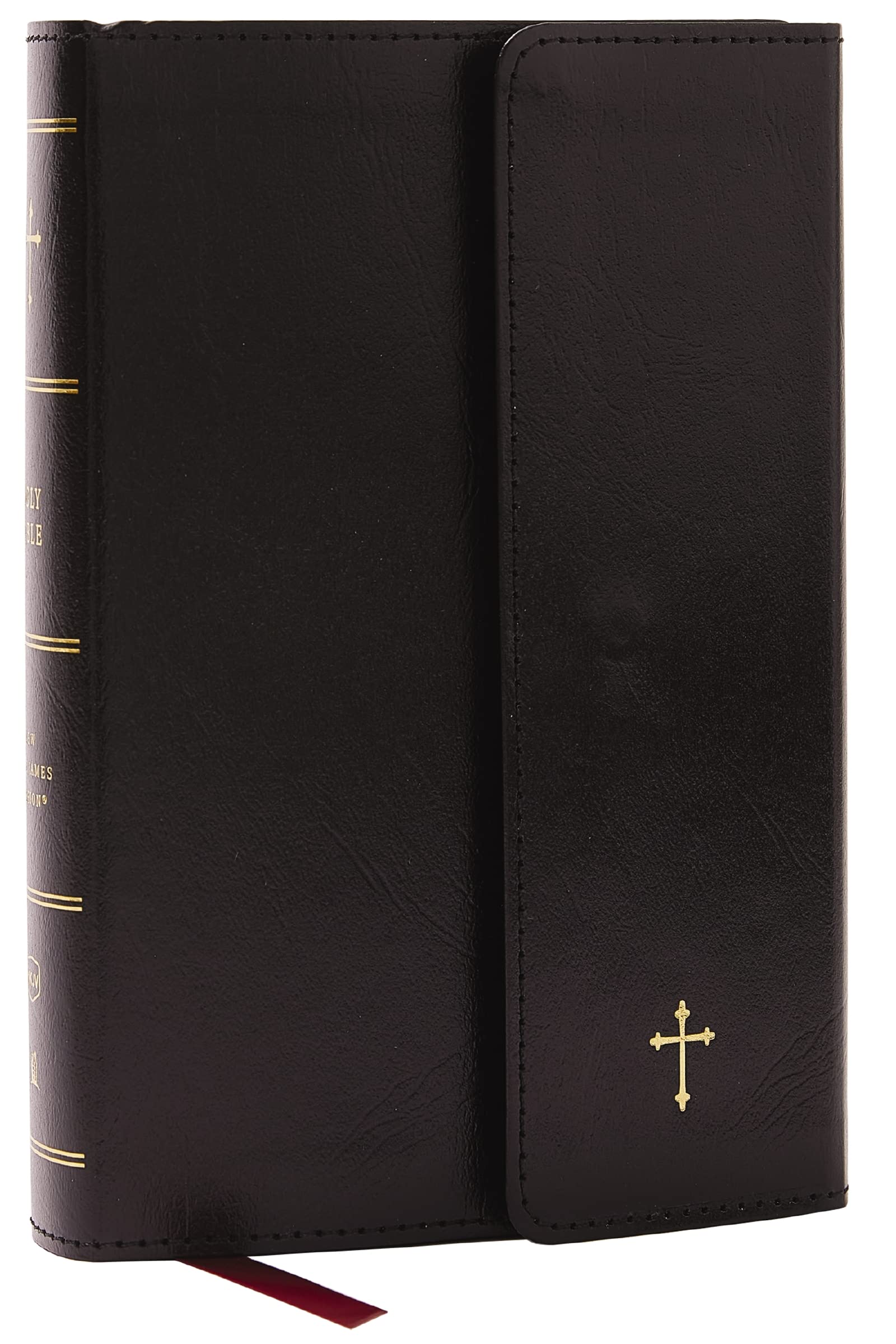 NKJV Compact Paragraph-Style Bible w/ 43,000 Cross References, Black Leatherflex w/ Magnetic Flap, Red Letter, Comfort Print: Holy Bible, New King James Version: Holy Bible, New King James Version Religion & Esotericism