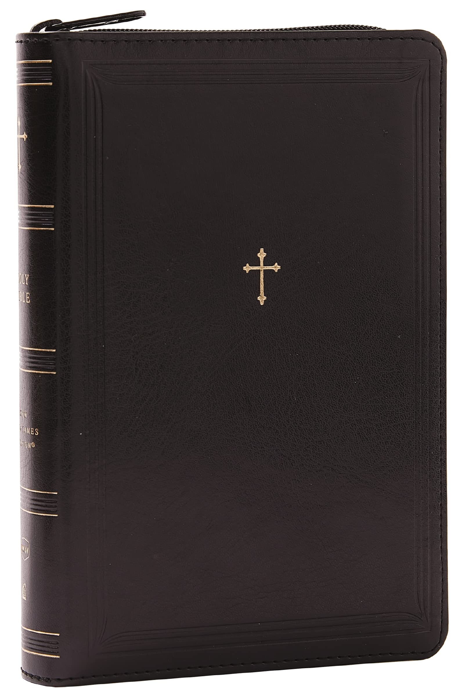 NKJV Compact Paragraph-Style Bible w/ 43,000 Cross References, Black Leathersoft with zipper, Red Letter, Comfort Print: Holy Bible, New King James Version: Holy Bible, New King James Version Religion & Esotericism