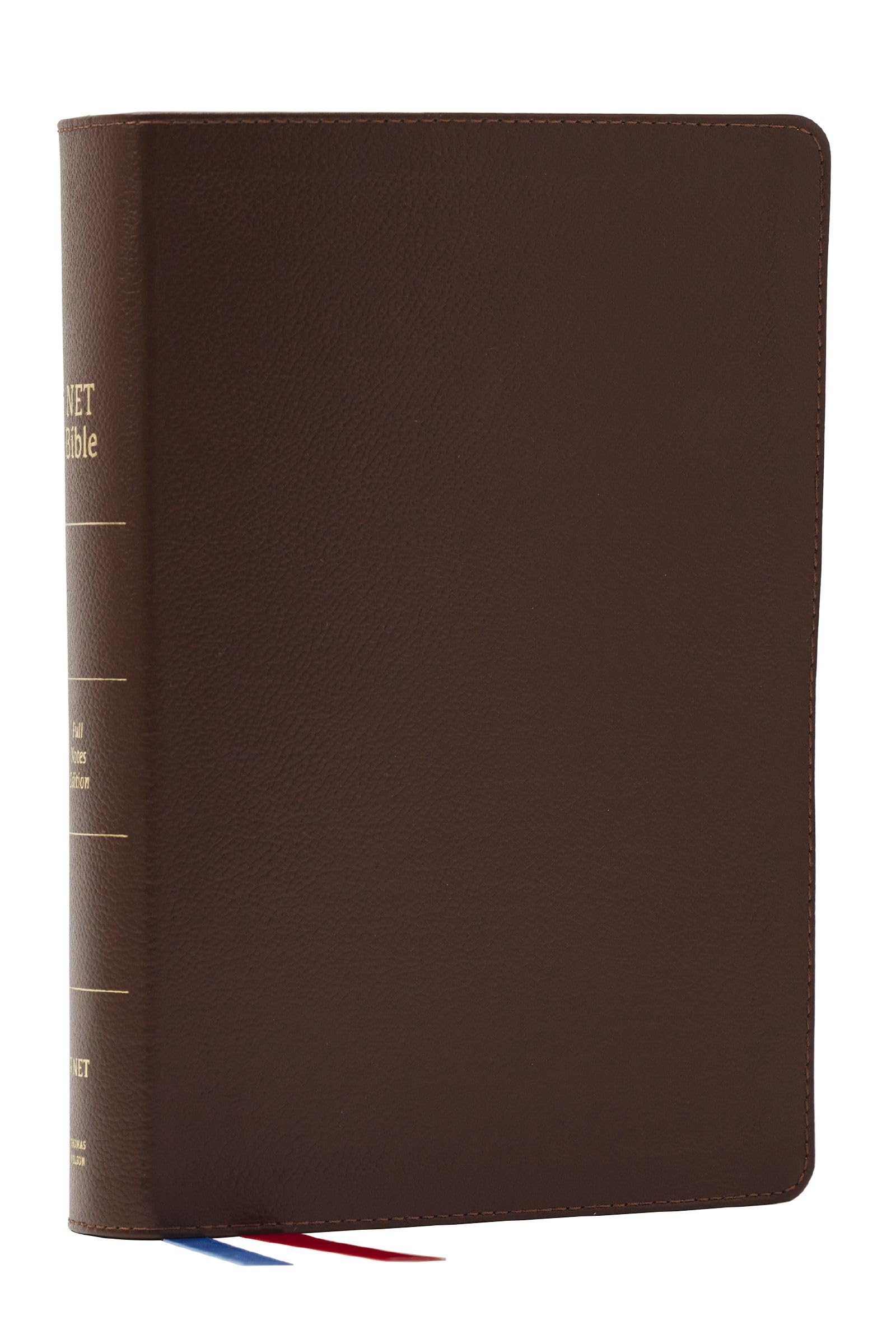 NET Bible, Full Notes Edition (NET, Brown Genuine Leather, Comfort Print): Holy Bible Religion & Esotericism