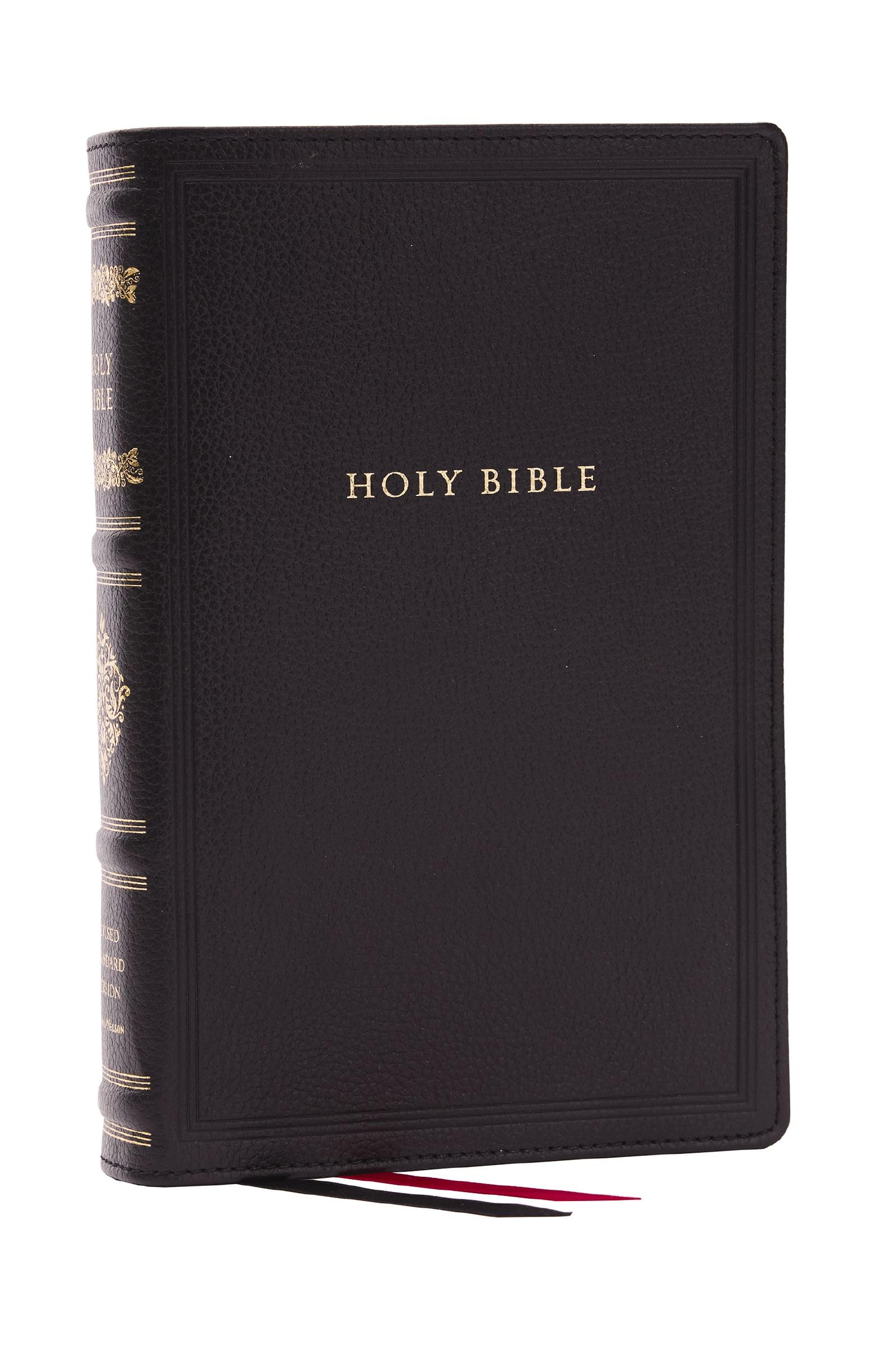 RSV Personal Size Bible with Cross References, Black Genuine Leather, (Sovereign Collection) Religion & Esotericism