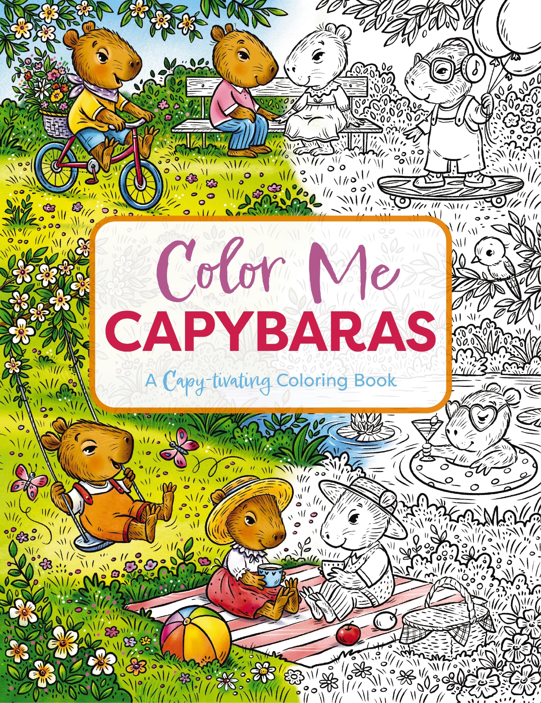 COLOR ME CAPYBARAS SC: A Capy-tivating Coloring Book (Color Me Coloring Books) Mathematics