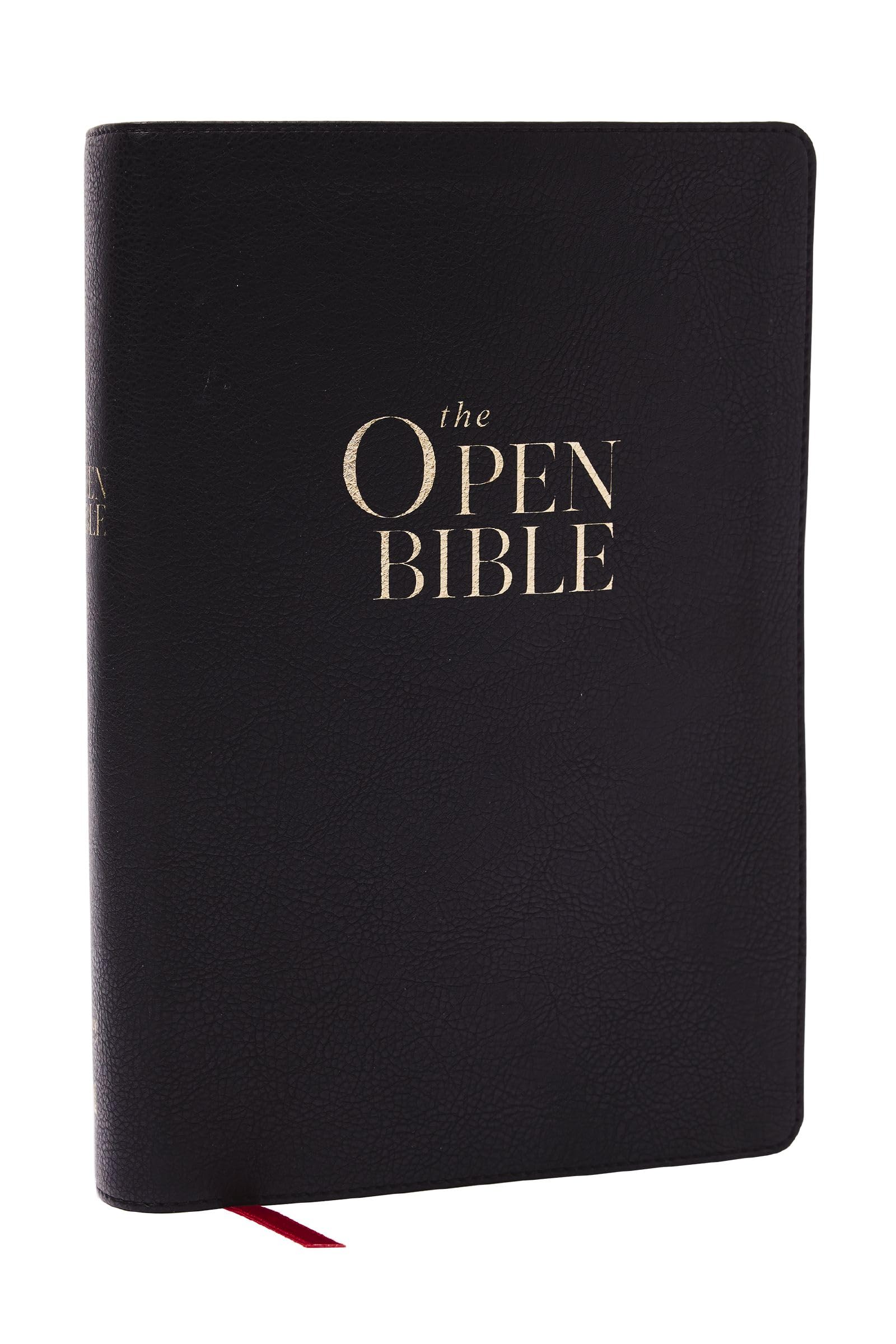 The Open Bible: Read and Discover the Bible for Yourself (NKJV, Black Leathersoft, Red Letter, Comfort Print, Thumb Indexed): The Open Bible: Nkjv, ... Red Letter, Comfort Print, Thumb Indexed Religion & Esotericism