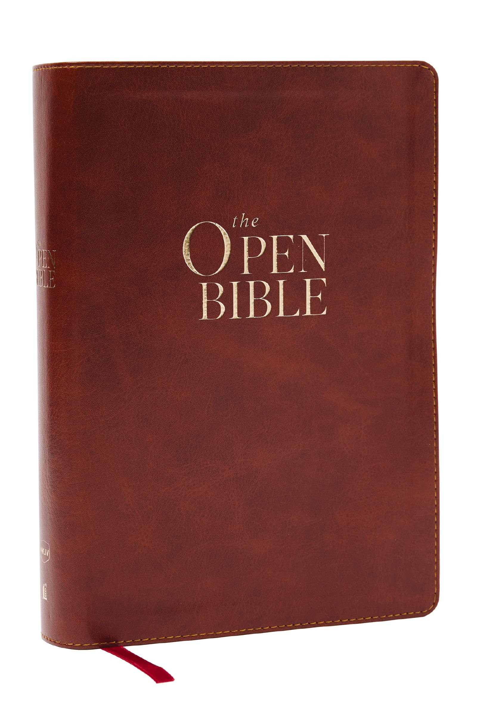 The Open Bible: Read and Discover the Bible for Yourself (NKJV Brown Leathersoft, Red Letter, Comfort Print): The Open Bible: Nkjv, Read and Discover ... Brown Leathersoft, Red Letter, Comfort Print Religion & Esotericism