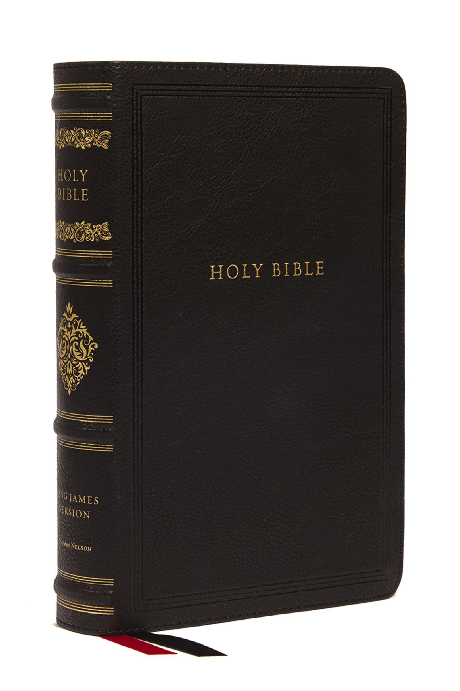KJV Large Print Reference Bible, Black Leathersoft, Red Letter, Comfort Print, Thumb Indexed (Sovereign Collection) Religion & Esotericism