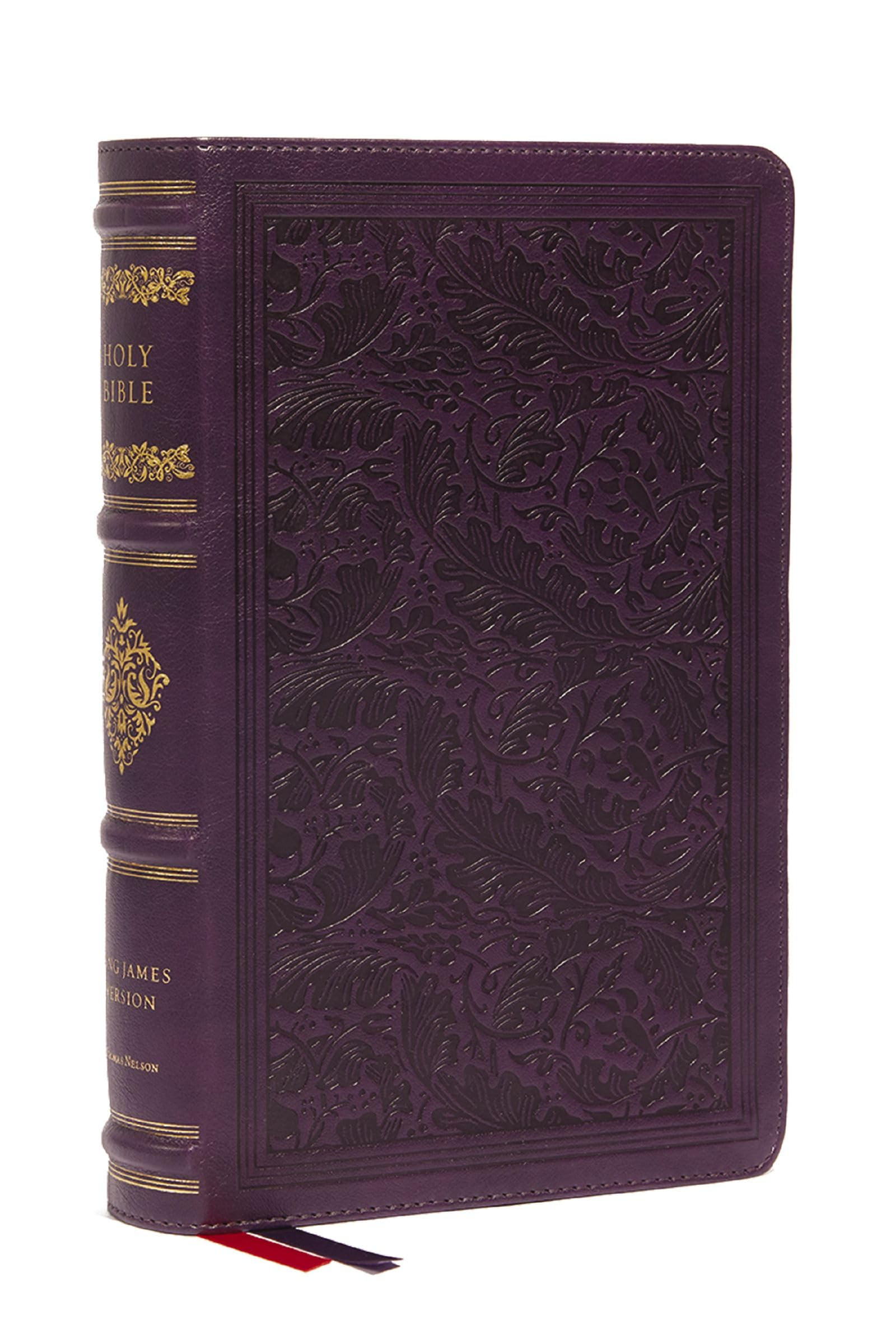 KJV Large Print Reference Bible, Purple Leathersoft, Red Letter, Comfort Print (Sovereign Collection): Holy Bible, King James Version Leisure, Home & Garden