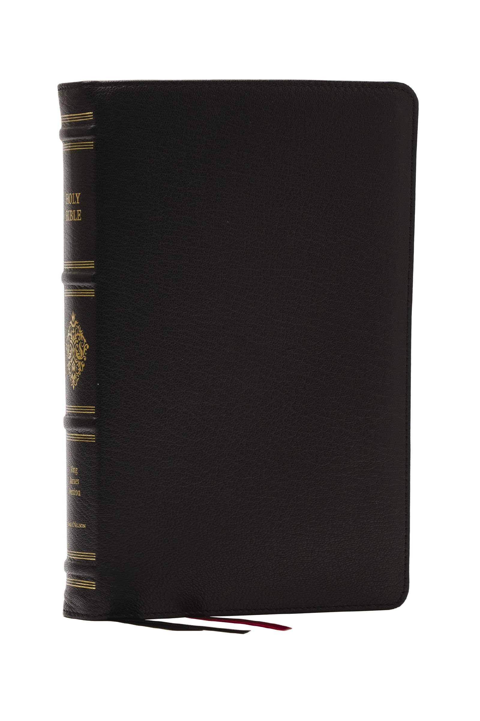 KJV, Personal Size Reference Bible, Sovereign Collection, Black Premium Goatskin Leather, Premier Collection, Comfort Print: Holy Bible, King James Version Historical Fiction