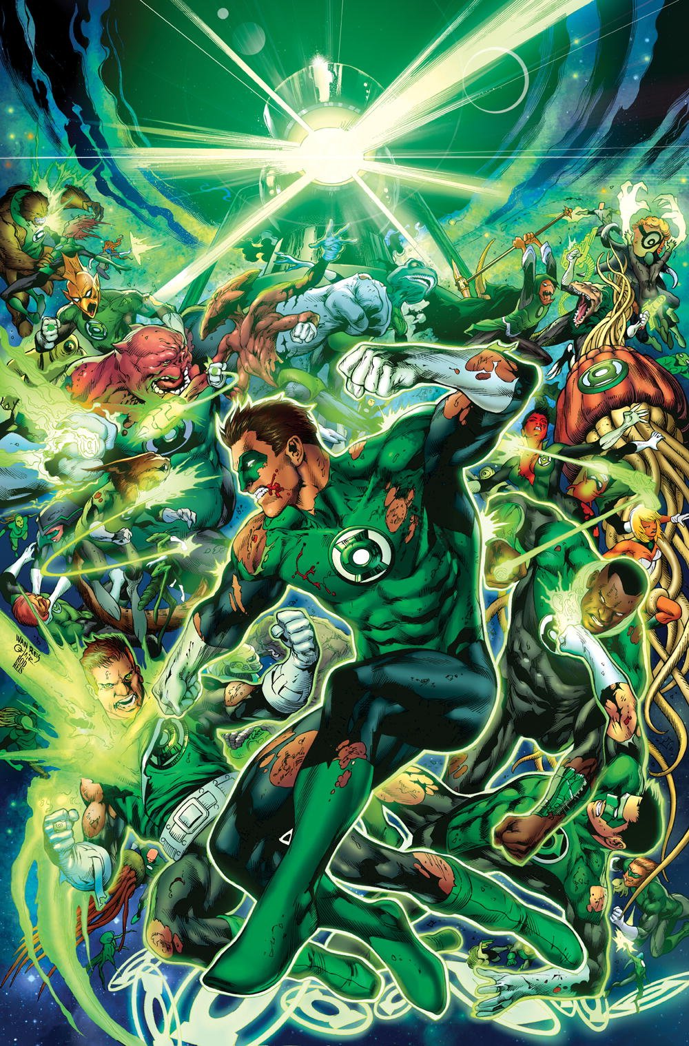 Green Lantern: War of the Green Lanterns Manga