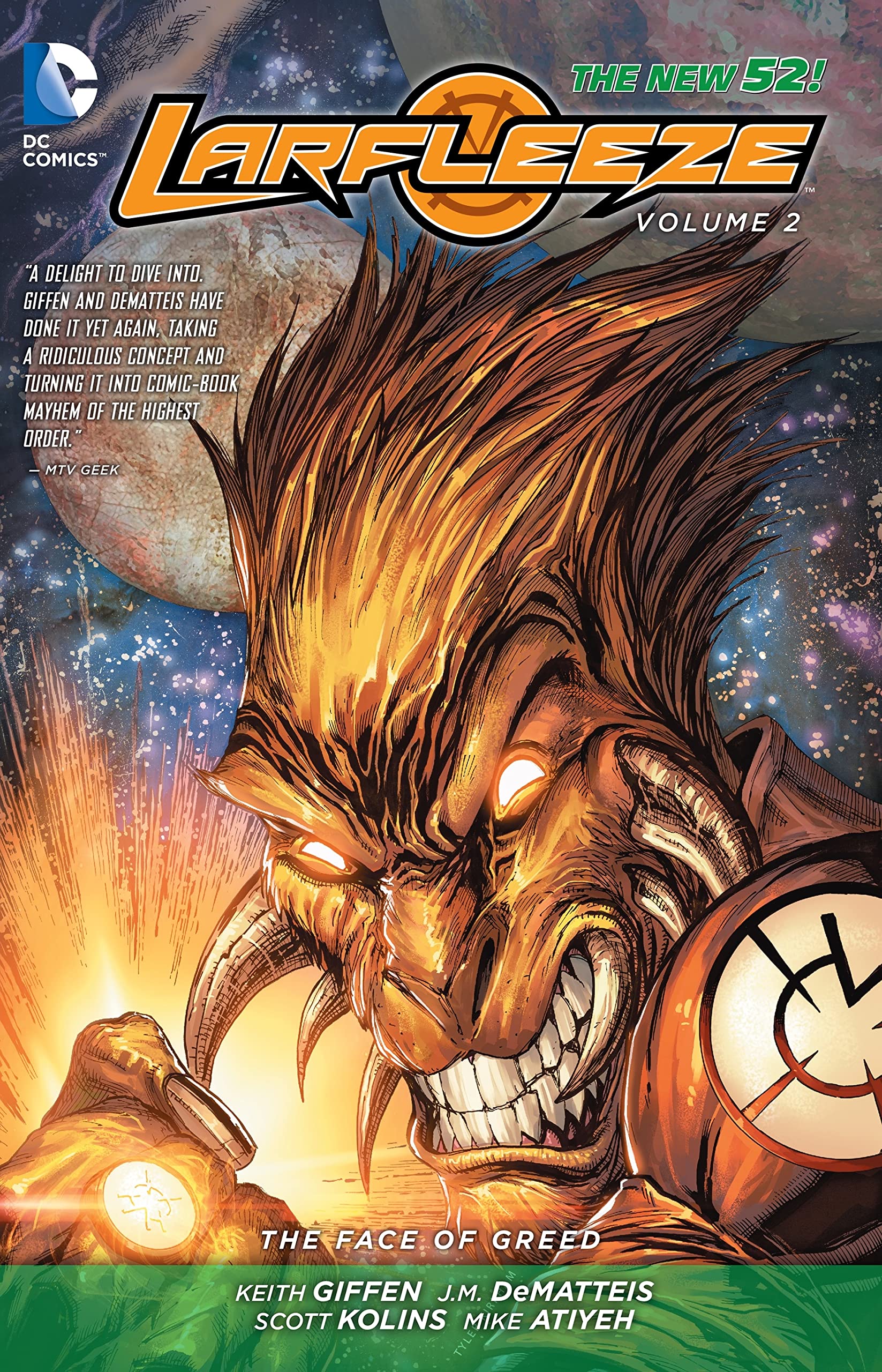 Larfleeze 2: The Face of Greed book