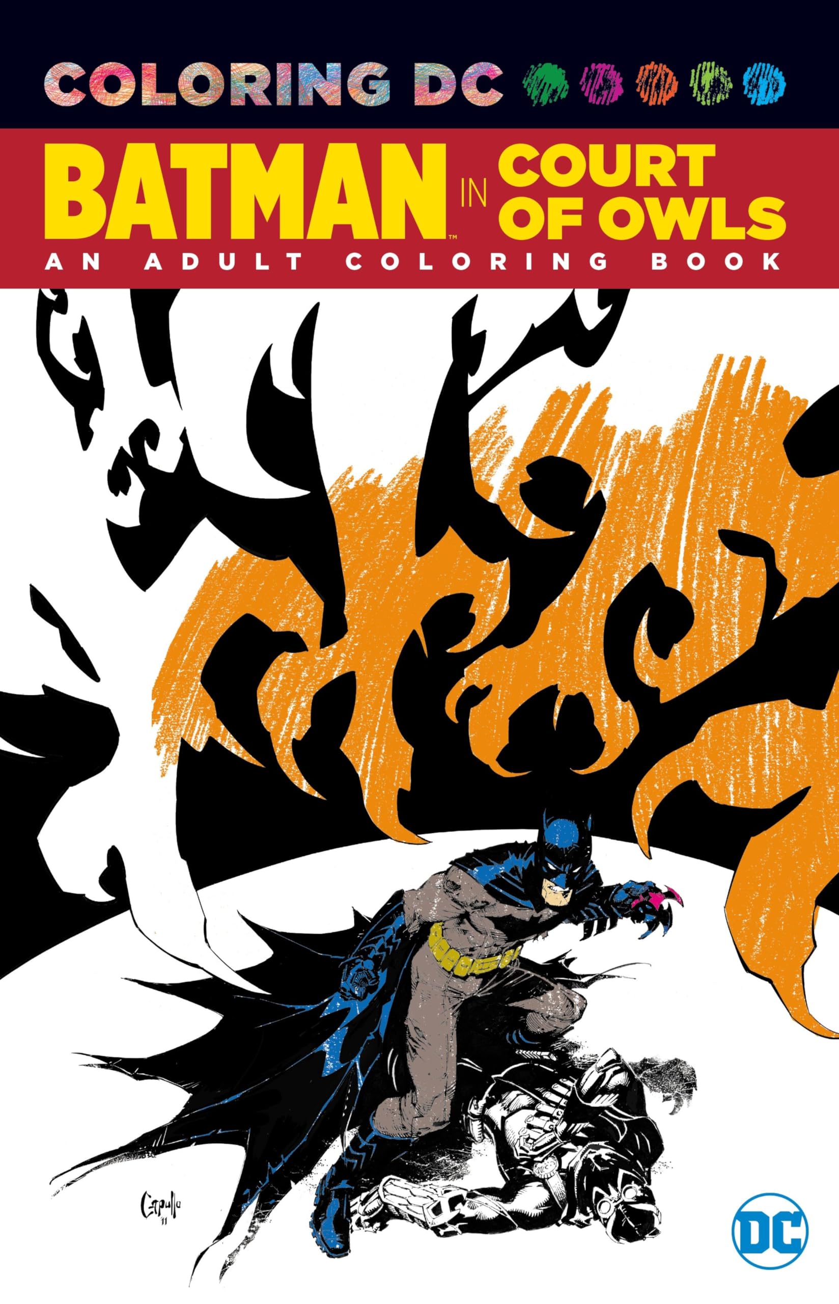 Batman in The Court of Owls: An Adult Coloring Book book