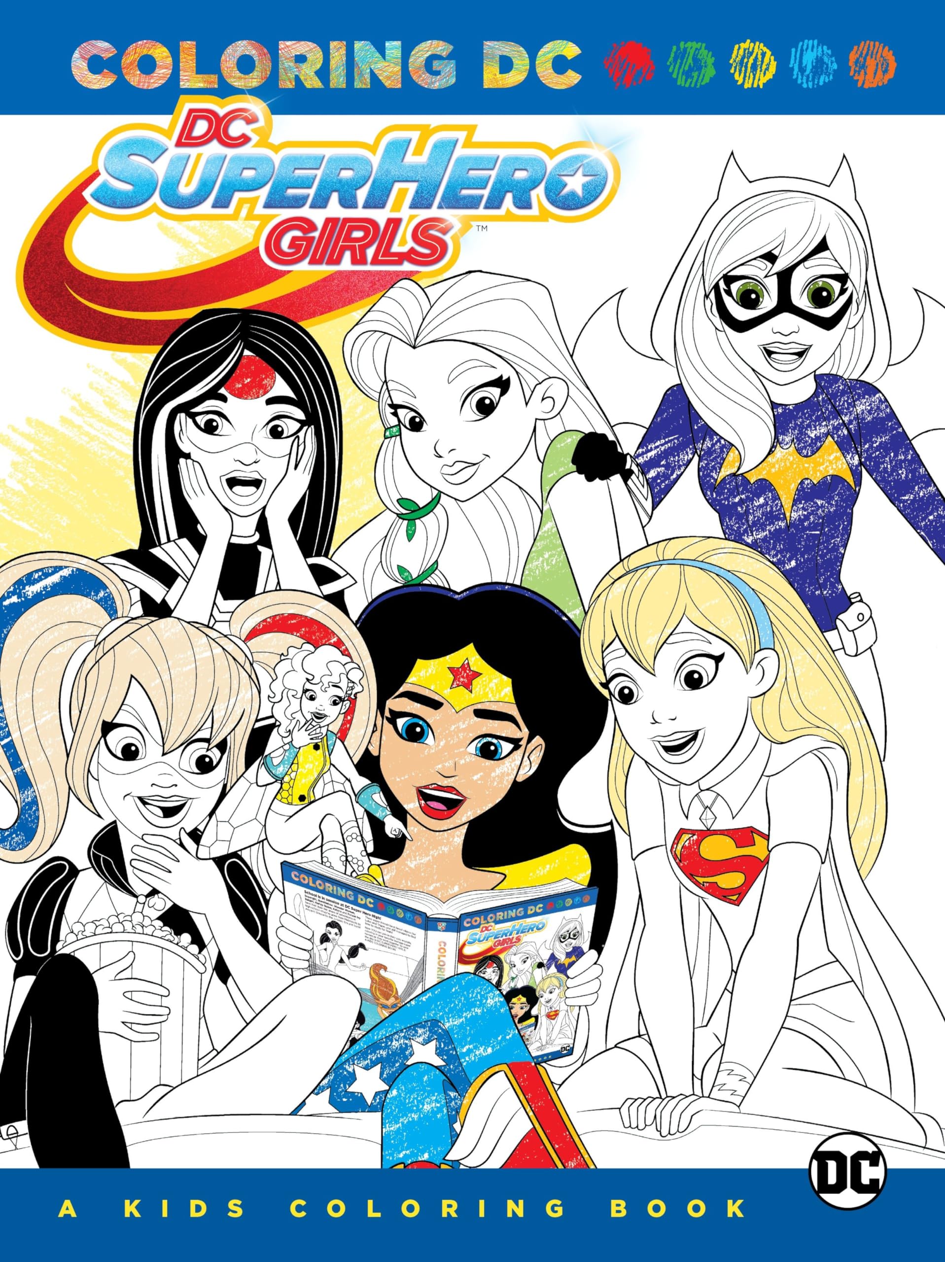 DC Super Hero Girls: A Kids Coloring Book book