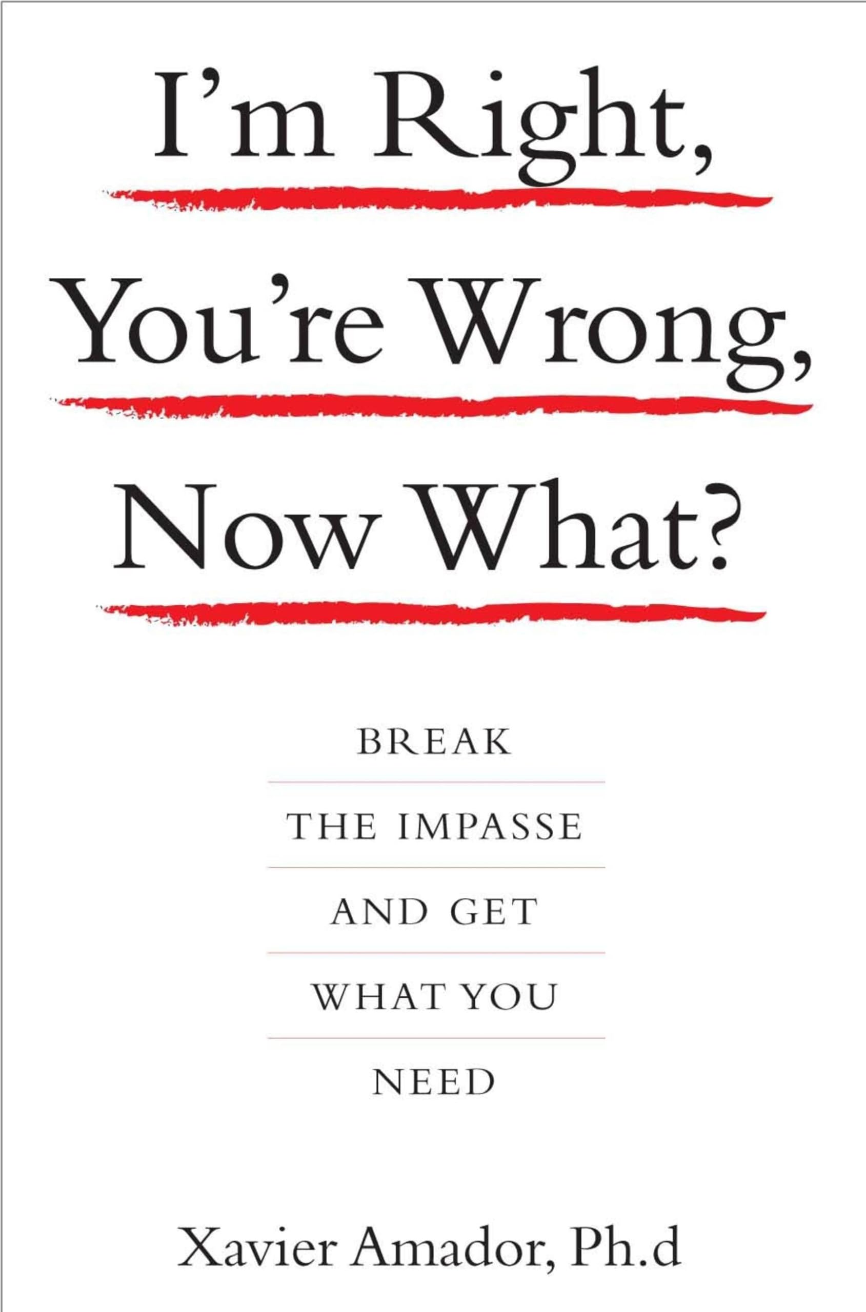I'm Right, You're Wrong, Now What? book