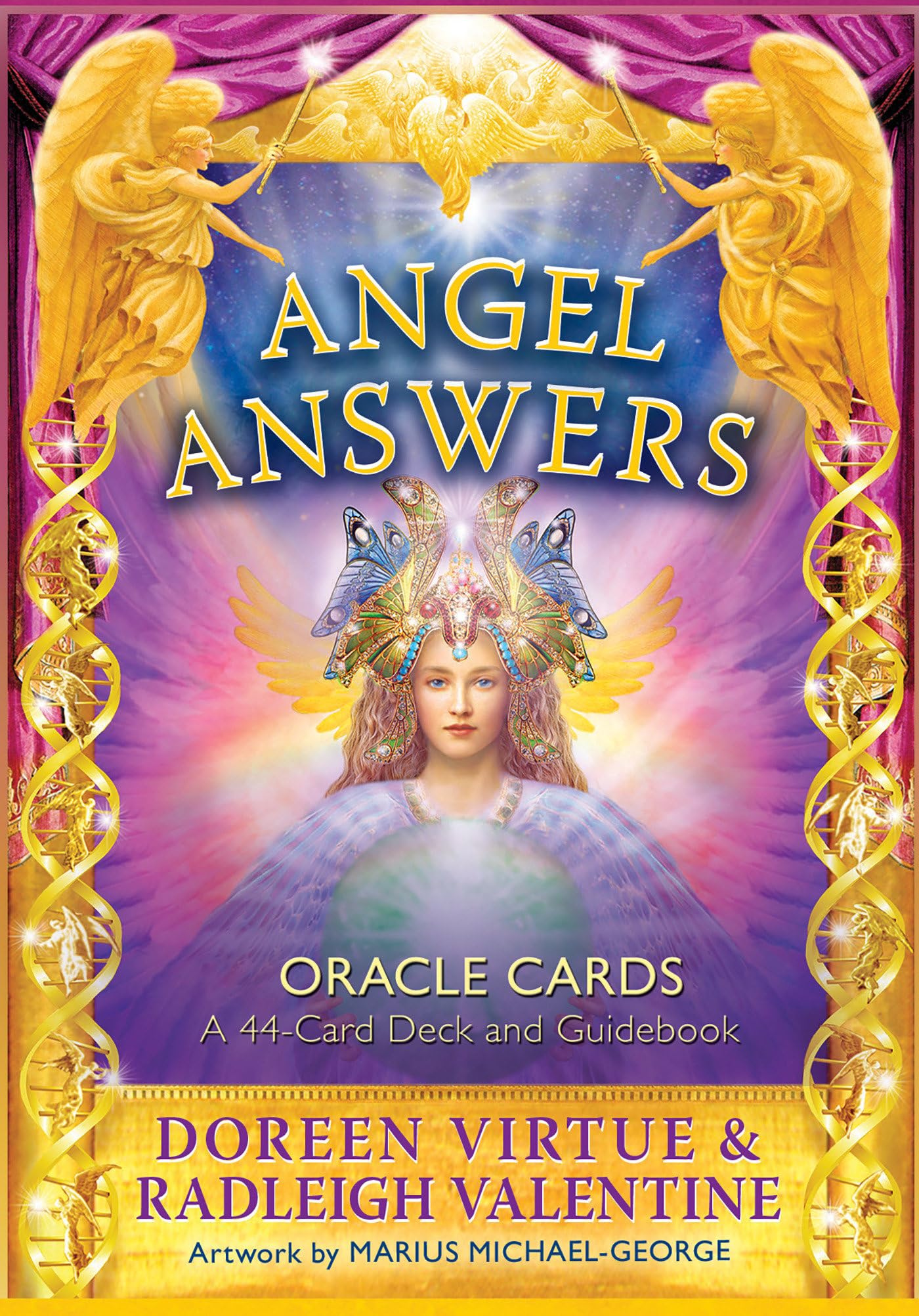 Angel Answers Oracle Cards: A 44-Card Deck and Guidebook Self-help