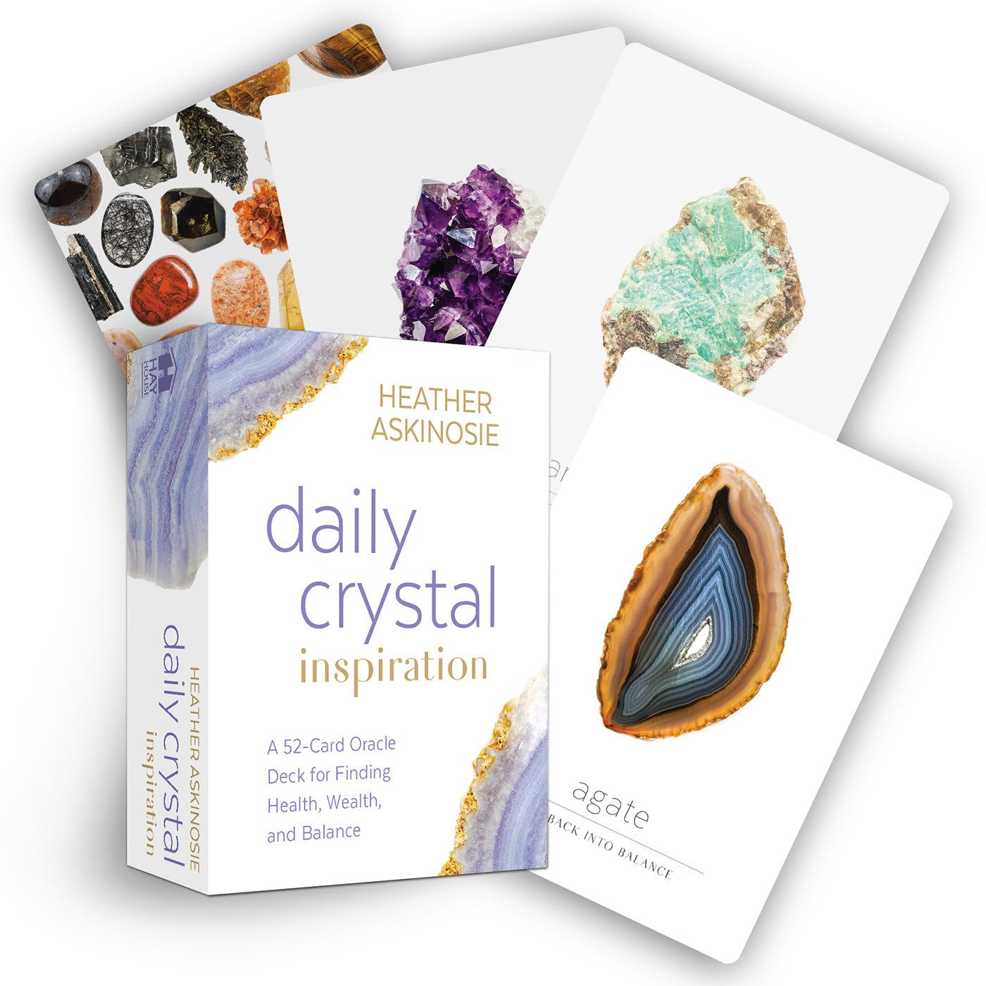 Daily Crystal Inspiration: A 52-card Oracle Deck for Finding Health, Wealth, and Balance Health, Nutrition & Fitness