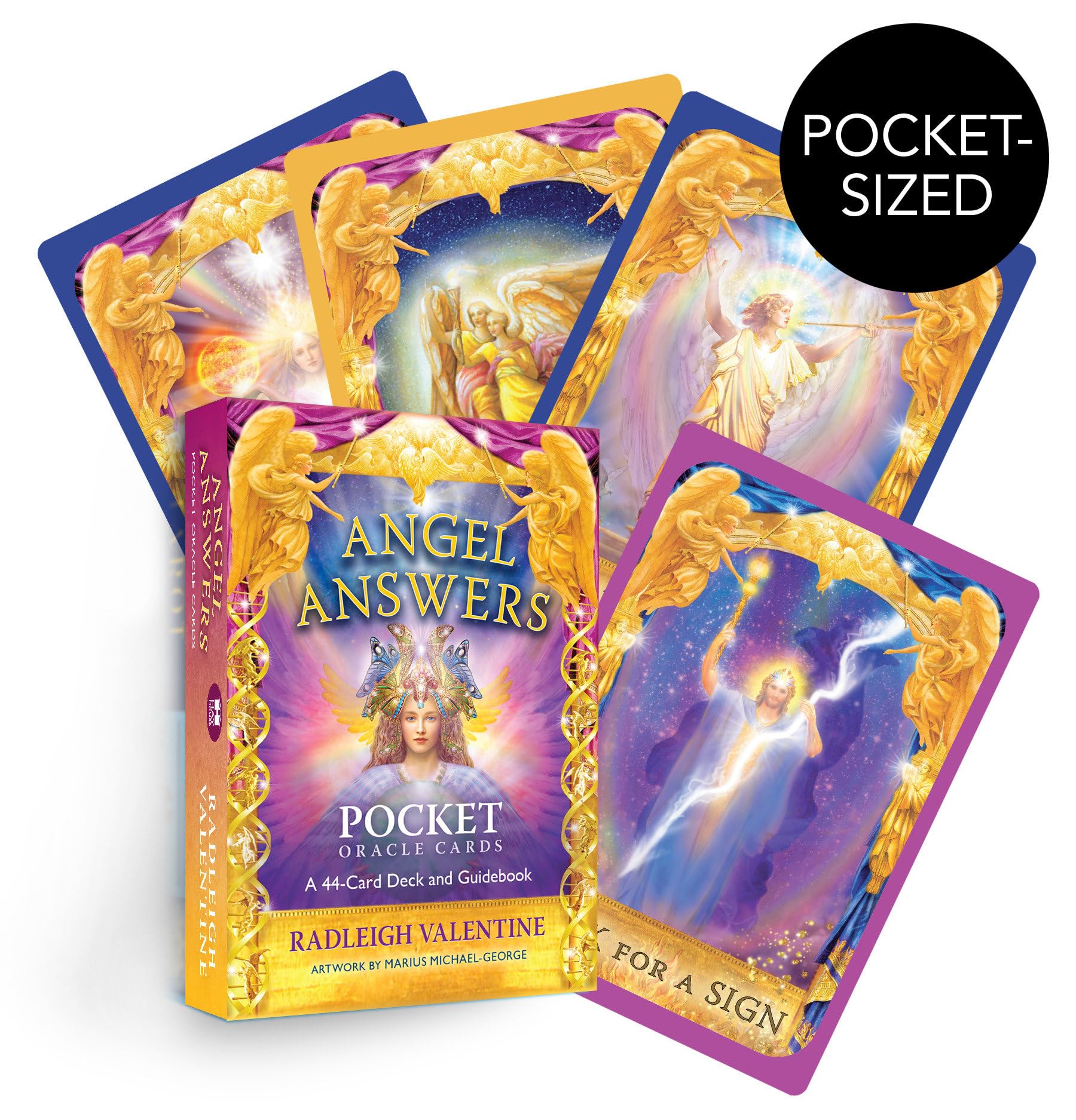 Angel Answers Pocket Oracle Cards: A 44-card Deck and Guidebook Religion & Esotericism