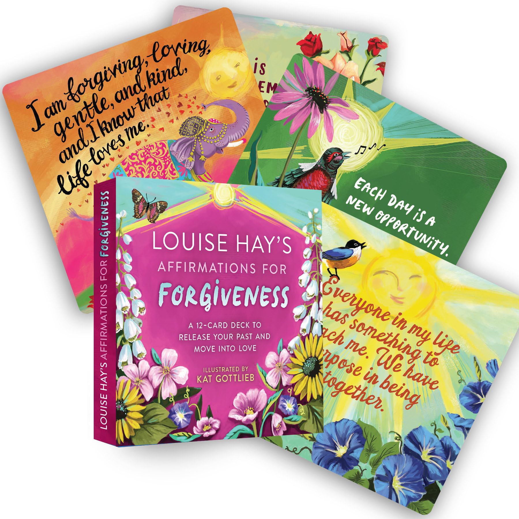 Louise Hay's Affirmations for Forgiveness: A 12-card Deck to Release Your Past and Move into Love Business, Finance & Career
