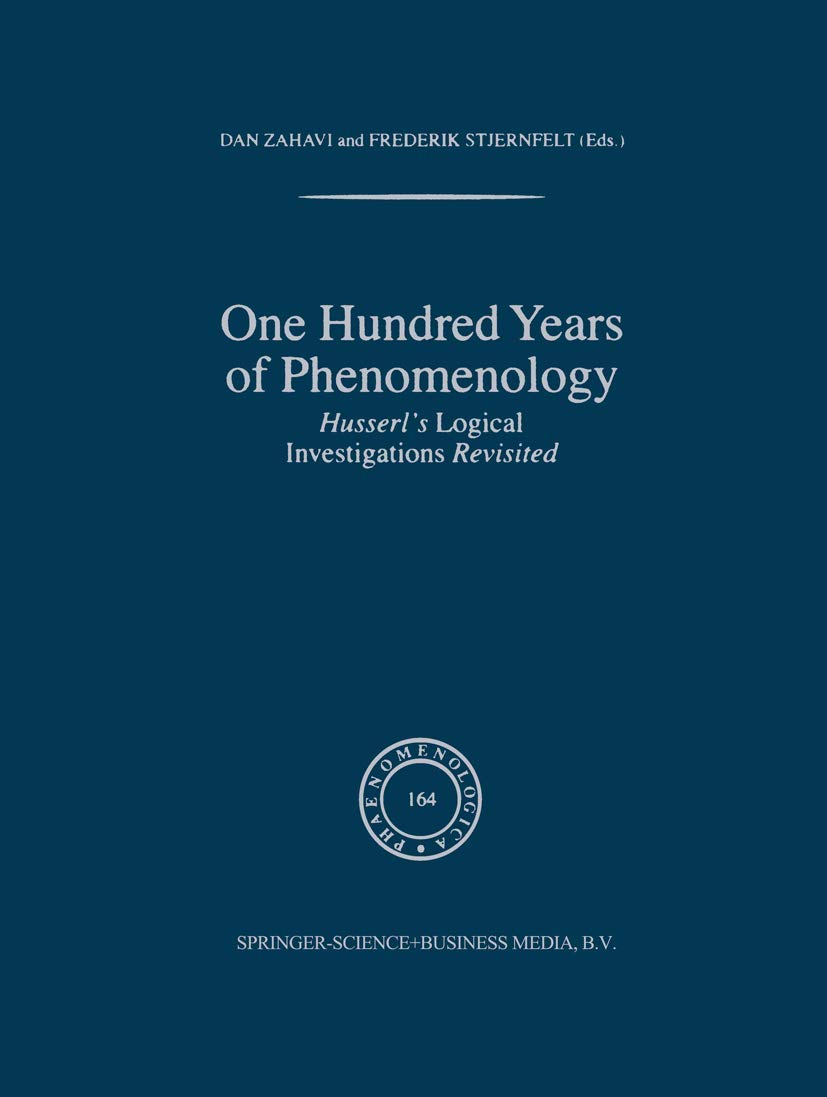 One Hundred Years of Phenomenology Philosophy