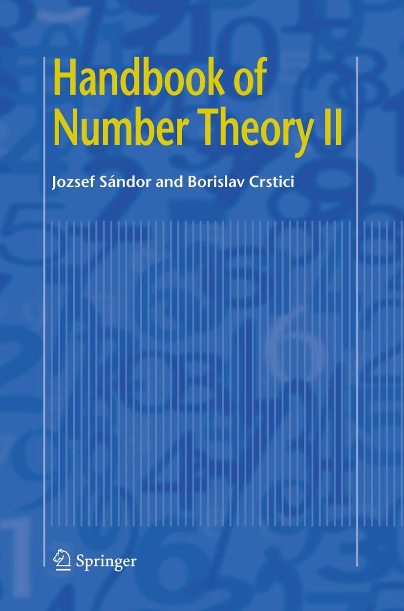 Handbook of Number Theory II Mathematics