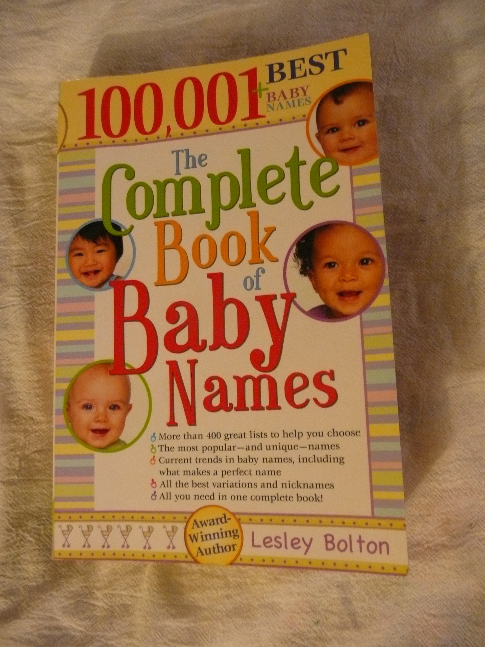 Complete Book of Baby Names Parents & Children