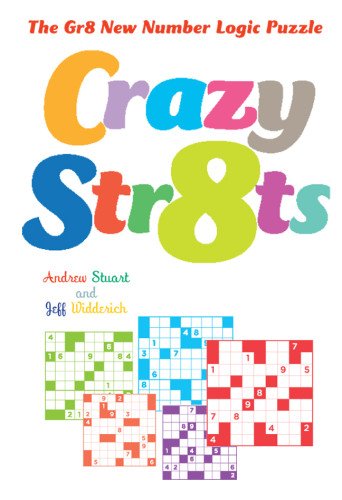 Crazy Str8ts: The Gr8 New Number Logic Puzzle Leisure & Fun
