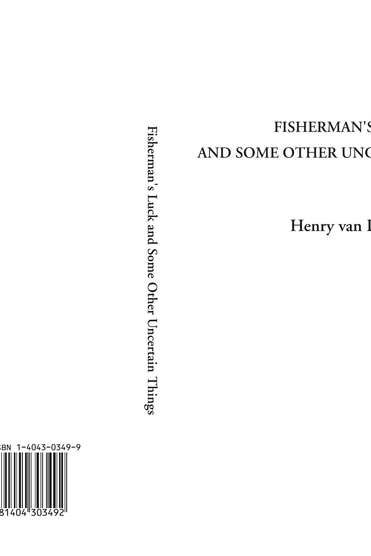 Fisherman's Luck And Some Other Uncertain Things Contemporary literature