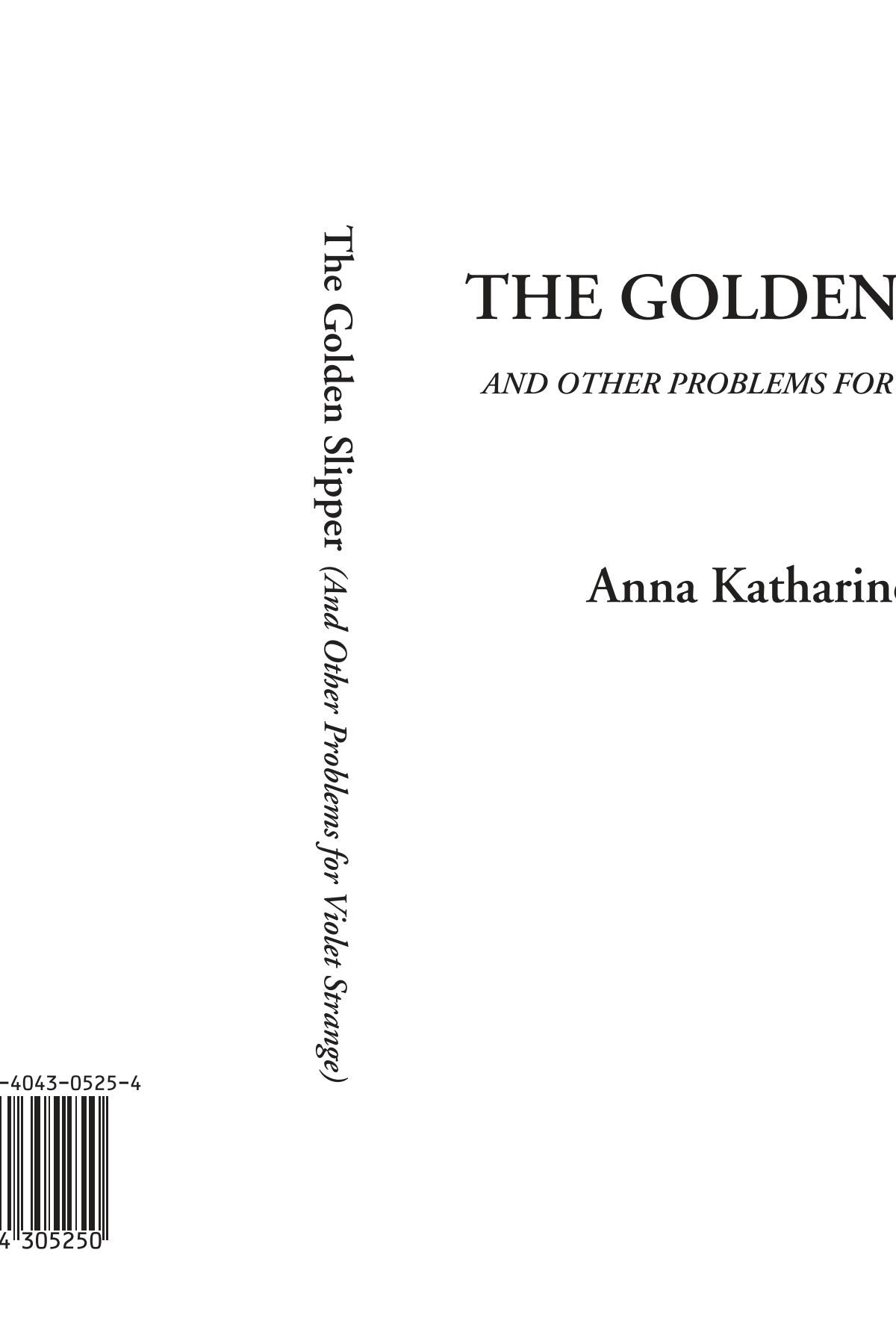 The Golden Slipper (And Other Problems for Violet Strange) Contemporary literature