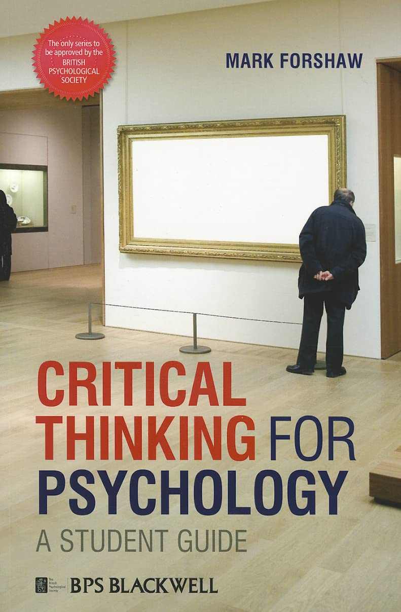 Critical Thinking for Psychology Philosophy Books