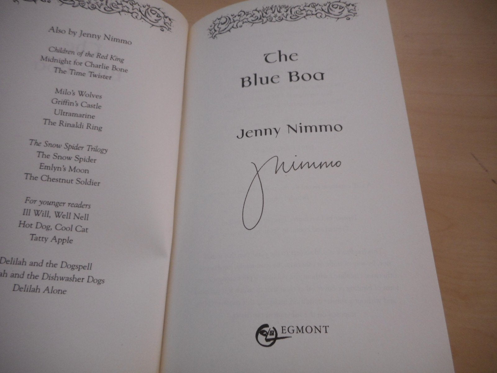 The Blue Boa (Children of the Red King S.) Novels & Short Stories